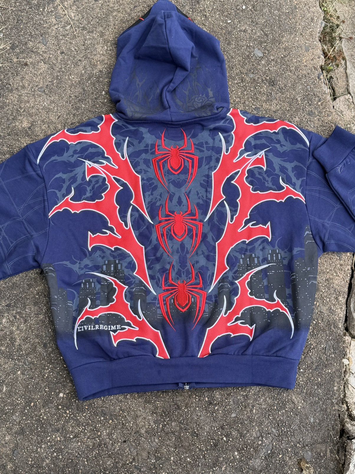 Civil Regime × Marvel Comics CIVIL REGIME x Spider-Man Miles Morales Full Zip Up Hoodie Size US XL / EU 56 / 4 - 2 Thumbnail