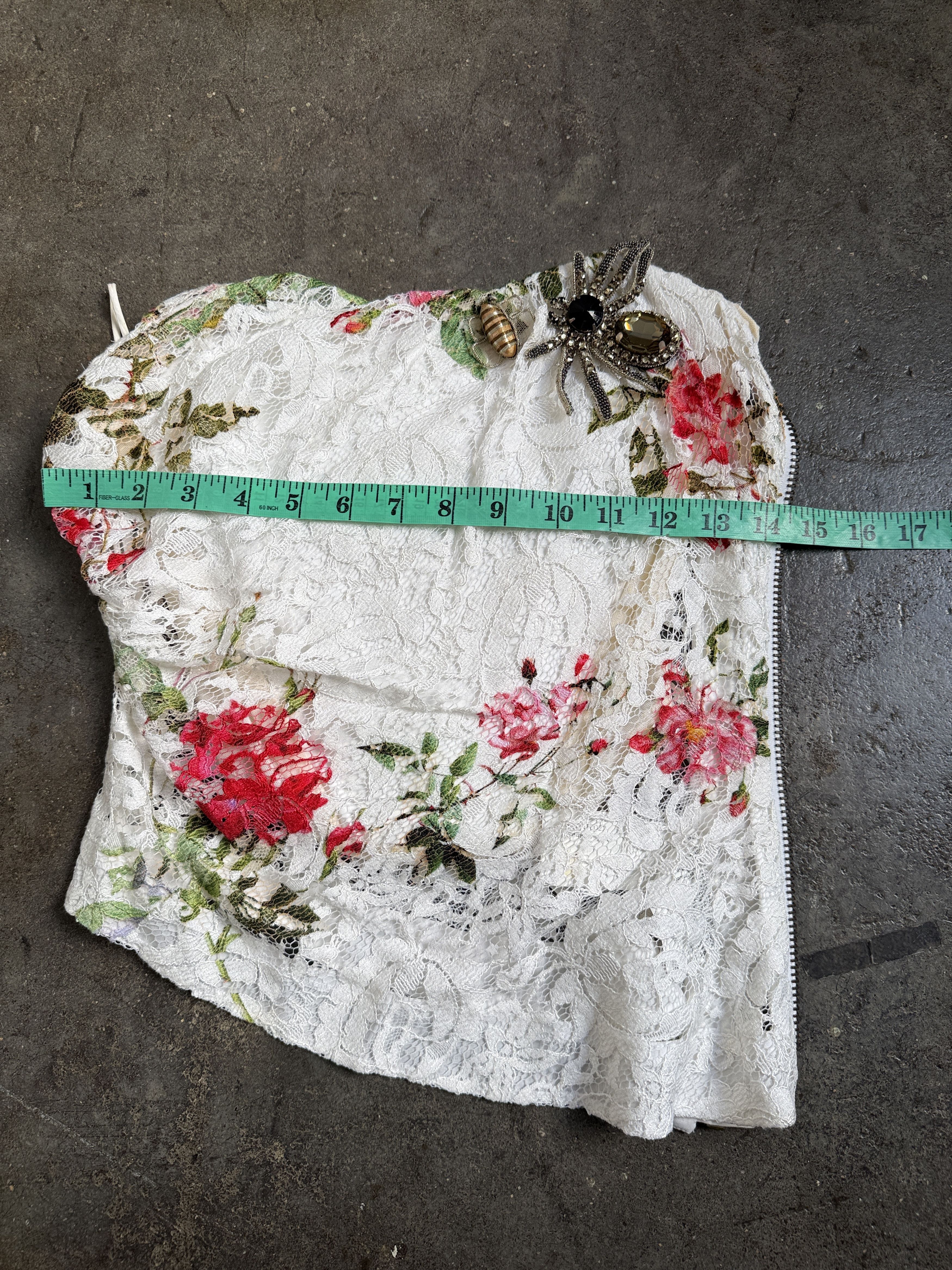 Vivienne Westwood Red Label INSANE S/S 2016 Lotus Flower Lace Corset Size S / US 4 / IT 40 - 15 Thumbnail