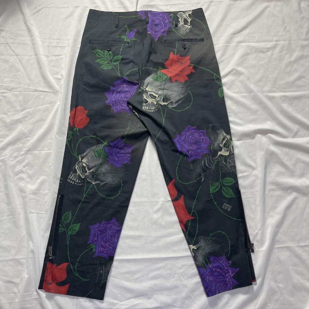 Yohji Yamamoto black scandal yohji yamamoto 18ss skull rose slacks Size US 44 / EU 60 - 3 Thumbnail