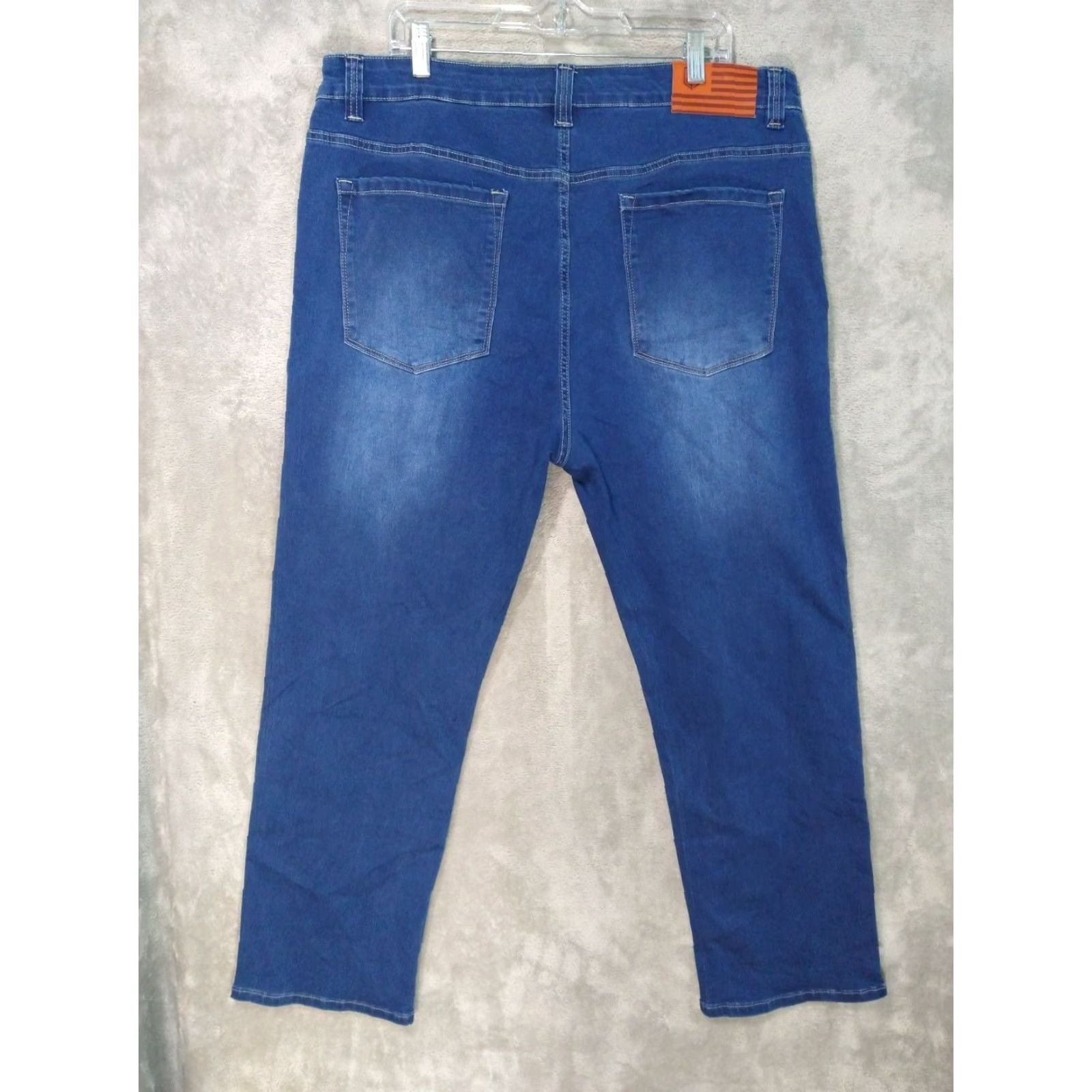 Primitive Born Primitive Jeans Mens 42x32 Blue Denim Athletic Fit High Rise Stretch 5-Pocket Design Jeans Mens 42 Blue Denim Jeans Size US 42 / EU 58 - 6 Thumbnail