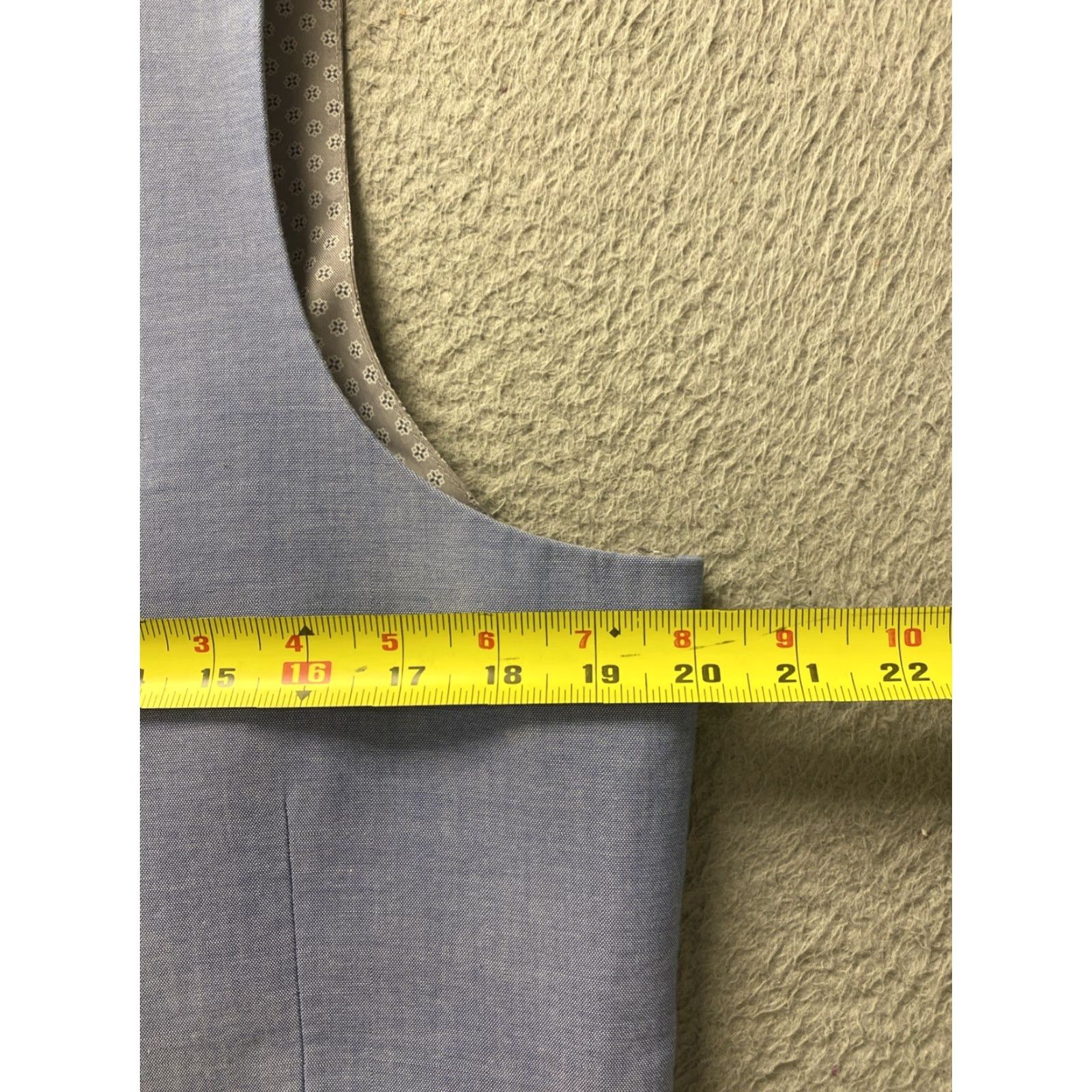Vintage Men's Slim Fit Cotton Tuxedo Waistcoat Vest L Blue Formal Size US L / EU 52-54 / 3 - 3 Thumbnail