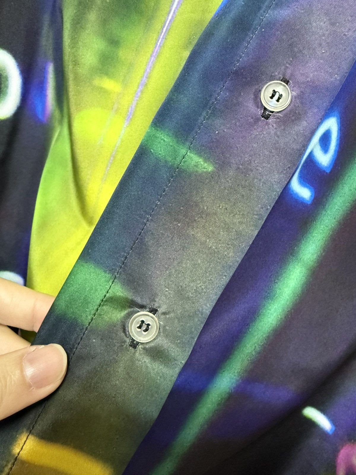 Maison Margiela Maison margiela oversized long printed poplin Shirt Size M / US 6-8 / IT 42-44 - 4 Thumbnail