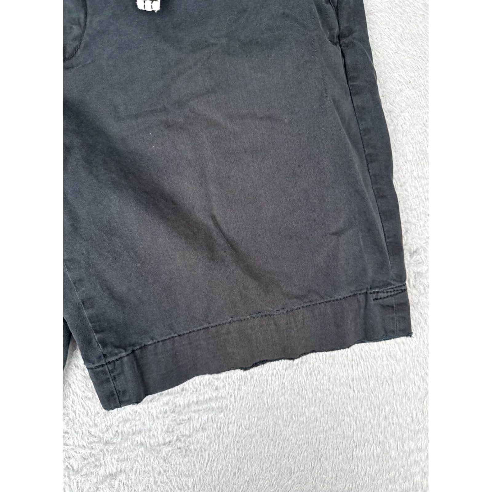 Tommy Bahama Ralph Lauren Shorts Men 33 Black Chino 100% Cotton Flat Front 33x10 READ ME Size US 33 - 2 Thumbnail