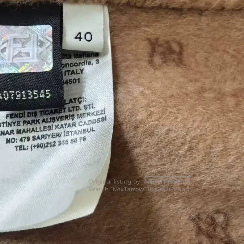 Fendi Fendi Lining all-over print camel hair tailored coat Size XS / US 0-2 / IT 36-38 - 4 Thumbnail
