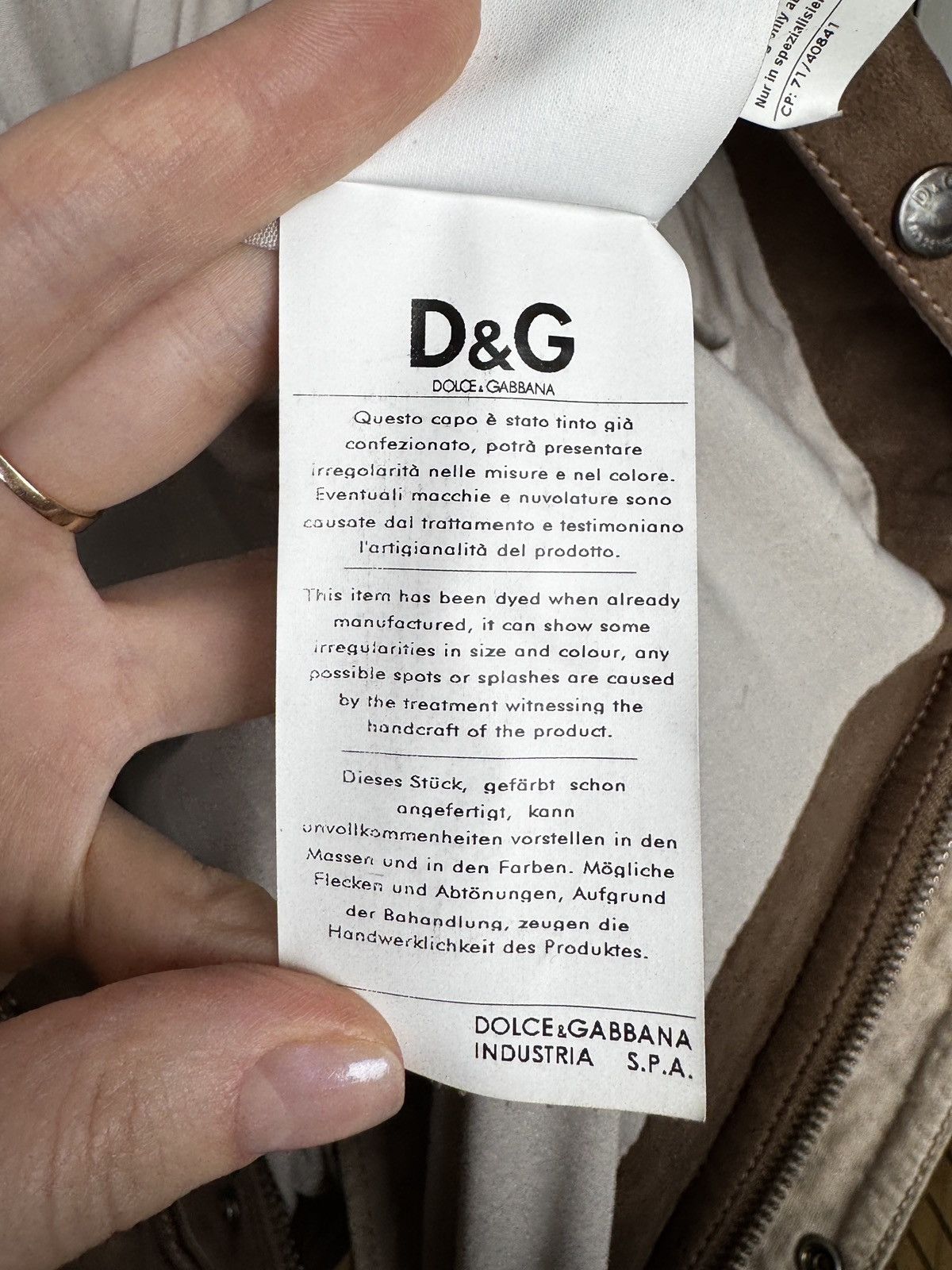 Dolce & Gabbana Dolce & Gabbana Leader SS05 lambskin suede leather jacket Size US L / EU 52-54 / 3 - 21 Thumbnail