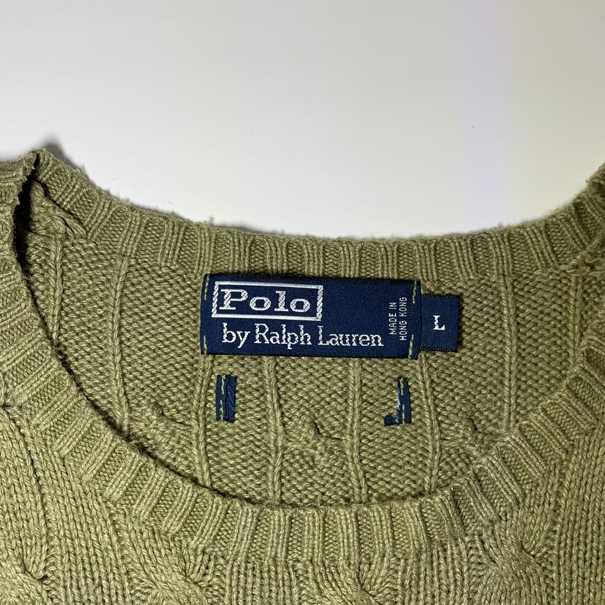 Ralph Lauren Polo Ralph Lauren Khaki Knit Sweater Old Money Size US L / EU 52-54 / 3 - 6 Thumbnail