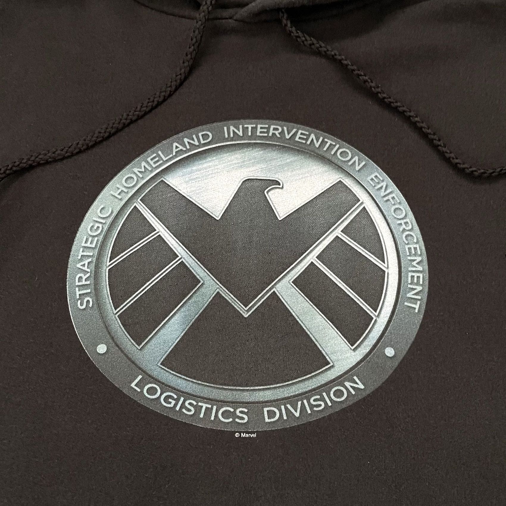 Vintage VINTAGE Marvel Shield Avengers Black Hoodie Men Medium Hooded Pullover Logo Pockets Size US M / EU 48-50 / 2 - 3 Thumbnail