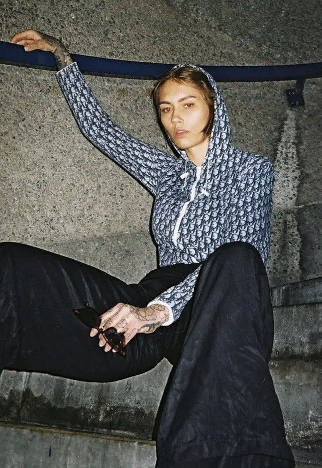 Christian Dior monogram zipper hoodie