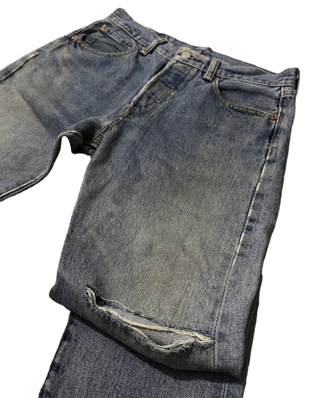 Japanese Brand × Levi's Vintage Levis Strauss Japan 501 Button 4996 Distressed h' Size US 29 - 14 Thumbnail