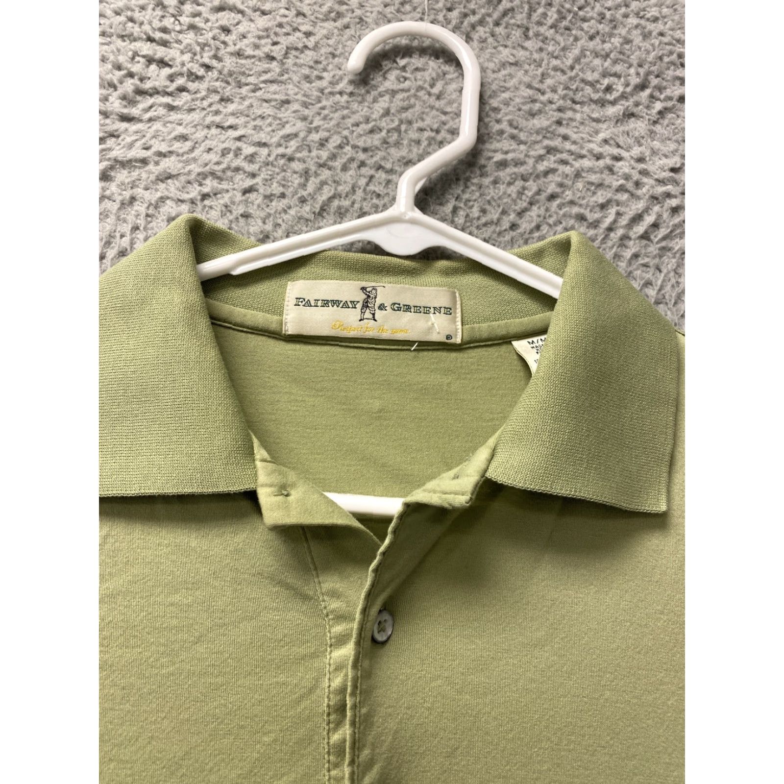 Vintage Fairway & Greene Polo Shirt Men M Green Short Sleeve Button Up Collared /112-43 Size US M / EU 48-50 / 2 - 3 Thumbnail