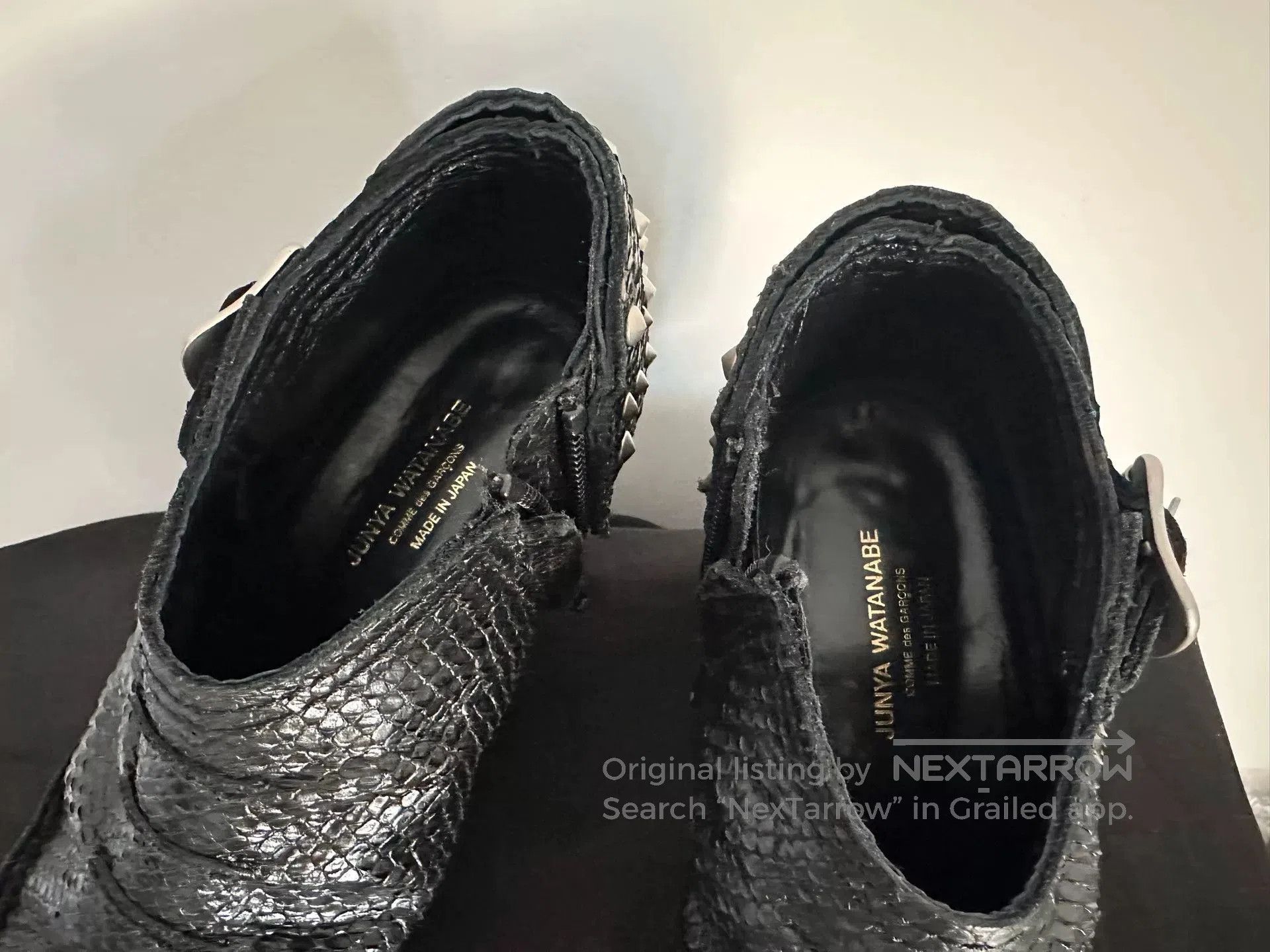 Junya Watanabe Junya Watanabe Black Snake Grain Boots. Size US 6 / IT 36 - 6 Thumbnail
