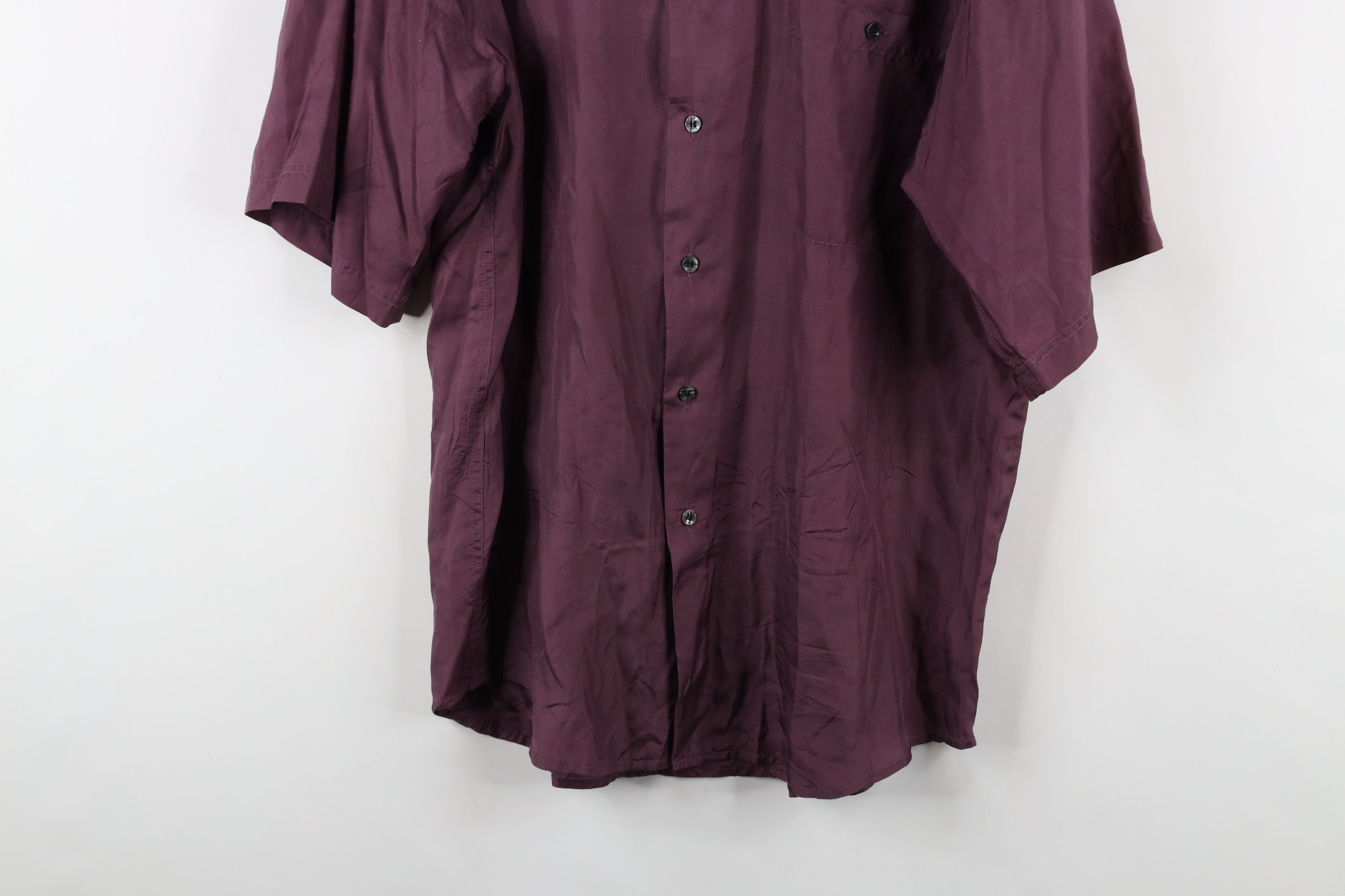 Vintage Vintage 90s Streetwear Band Collar Short Sleeve Button Shirt Size US M / EU 48-50 / 2 - 3 Thumbnail