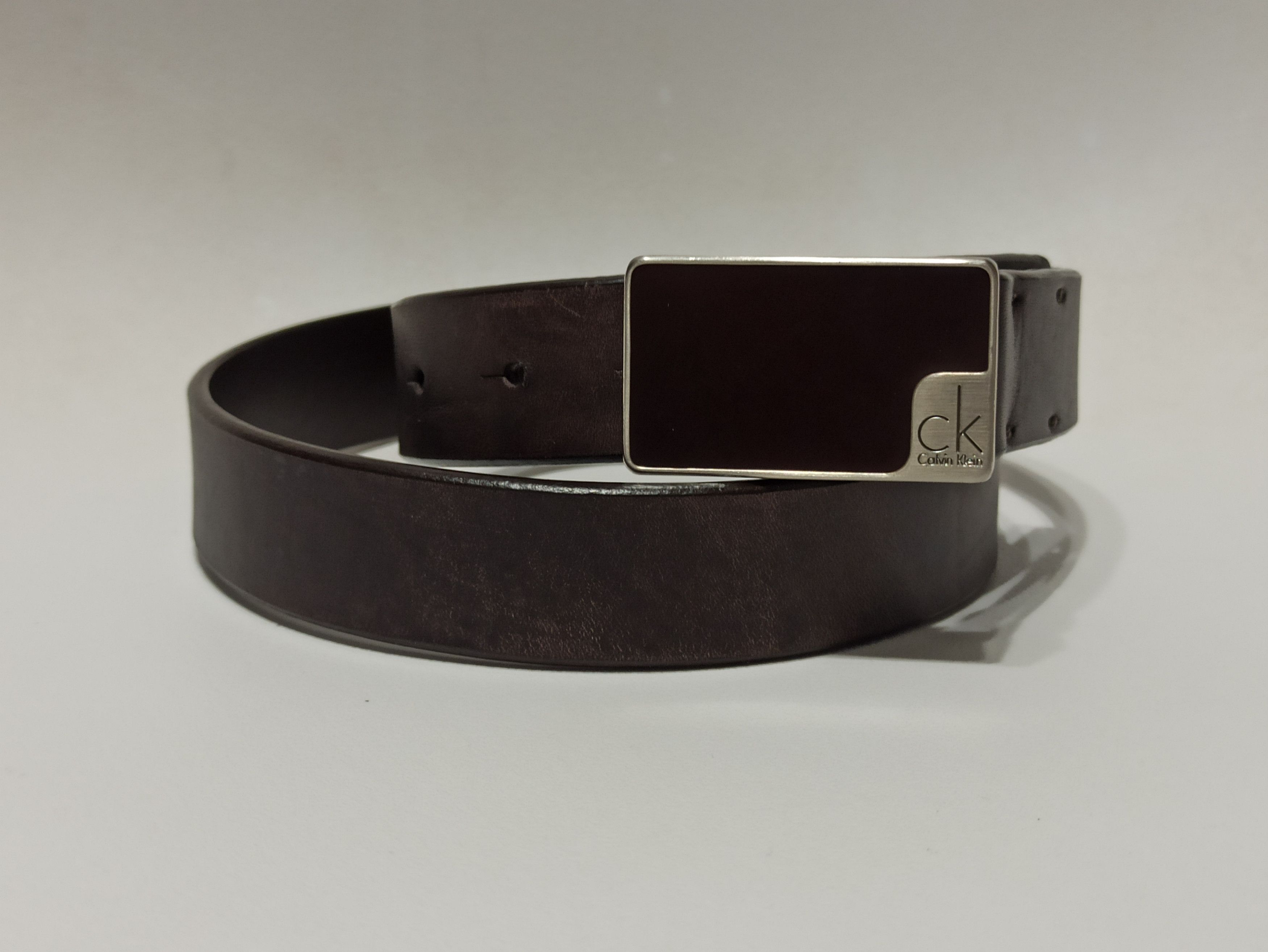 Calvin Klein × Vintage Calvin Klein Leather Belt Size ONE SIZE - 1 Thumbnail