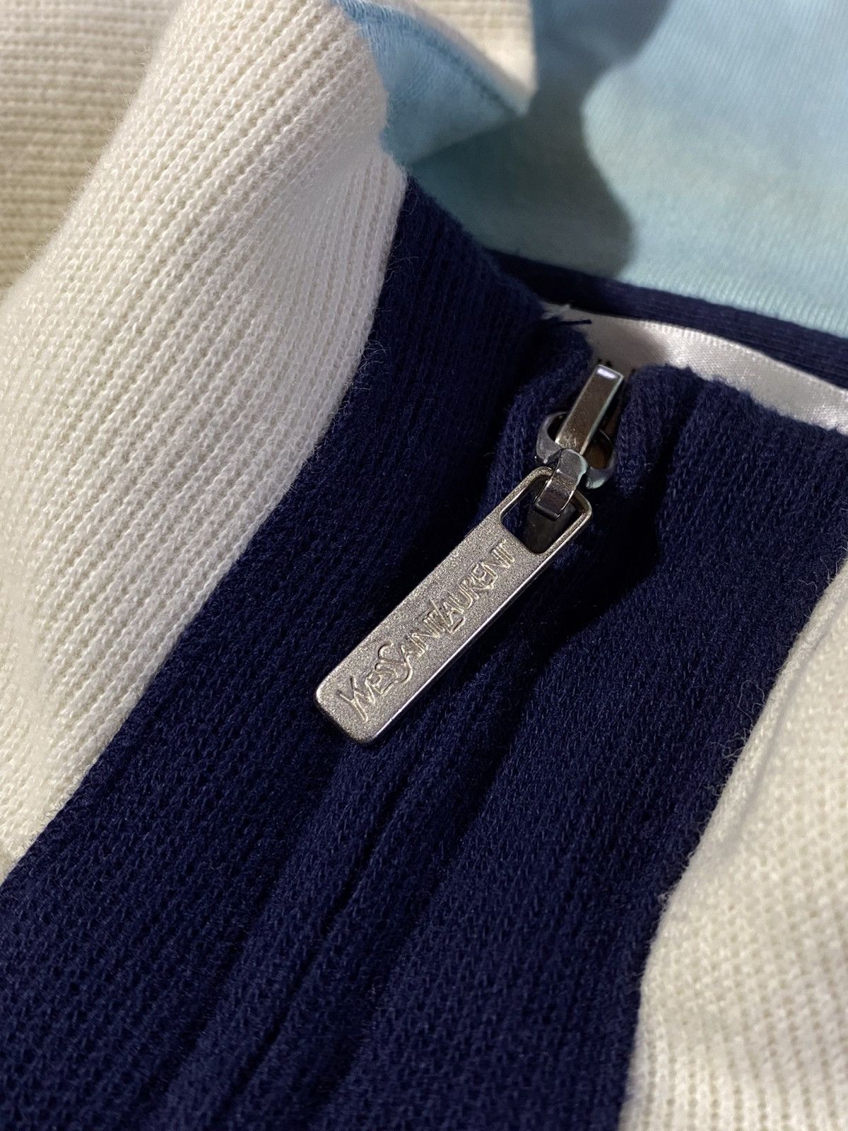 Yves Saint Laurent 🔥 Y2K YSL ZIP TRACK JACKET MONOGRAM STRIPE PARIS STREET HEAT Size US XL / EU 56 / 4 - 7 Thumbnail