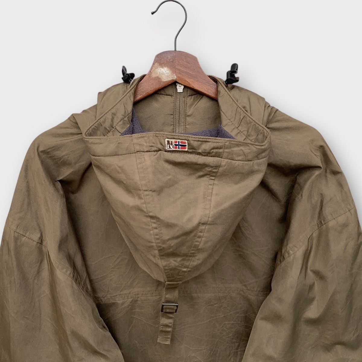 Napapijri NAPAPIJRI GEOGRAPHIC RAINFOREST ANORAK NYLON JACKET BROWN Size US XL / EU 56 / 4 - 7 Thumbnail