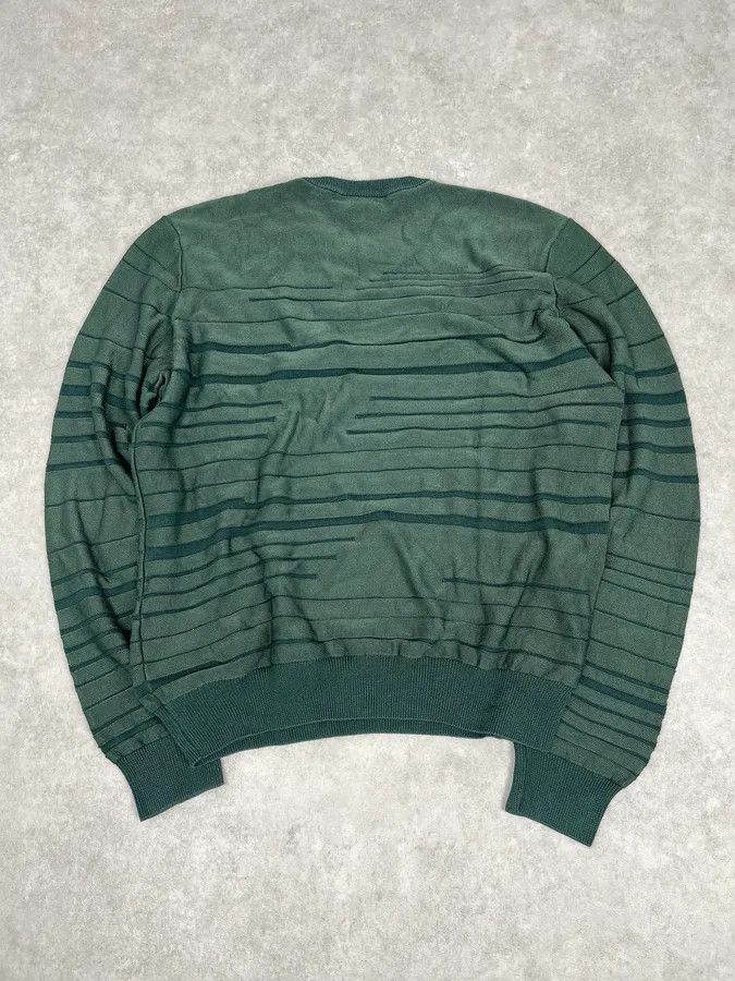 Emporio Armani AW2018 Emporio Armani Dark Green Ribbed Stripes Sweater Size US S / EU 44-46 / 1 - 6 Thumbnail