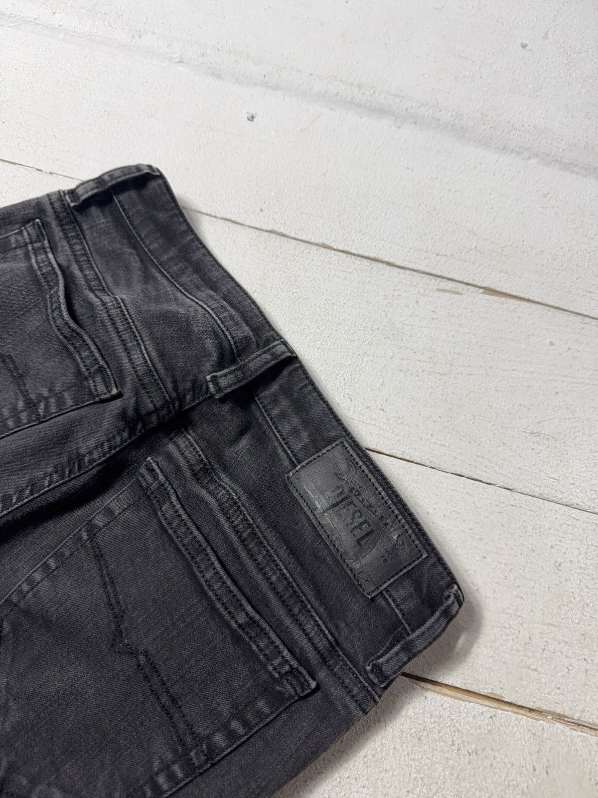 Diesel Luxury Diesel Skinzee Super Slim Skinny Black Stretch Jeans Size 27" / US 4 / IT 40 - 17 Thumbnail