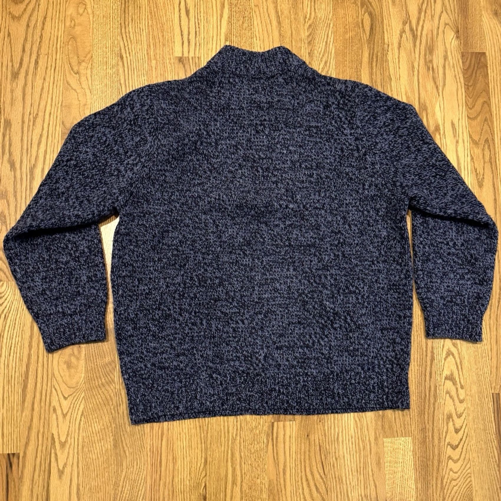 Vintage LL Bean Henley Pullover Sweater Men's Size XL Blue Lambswool Size US XL / EU 56 / 4 - 7 Thumbnail