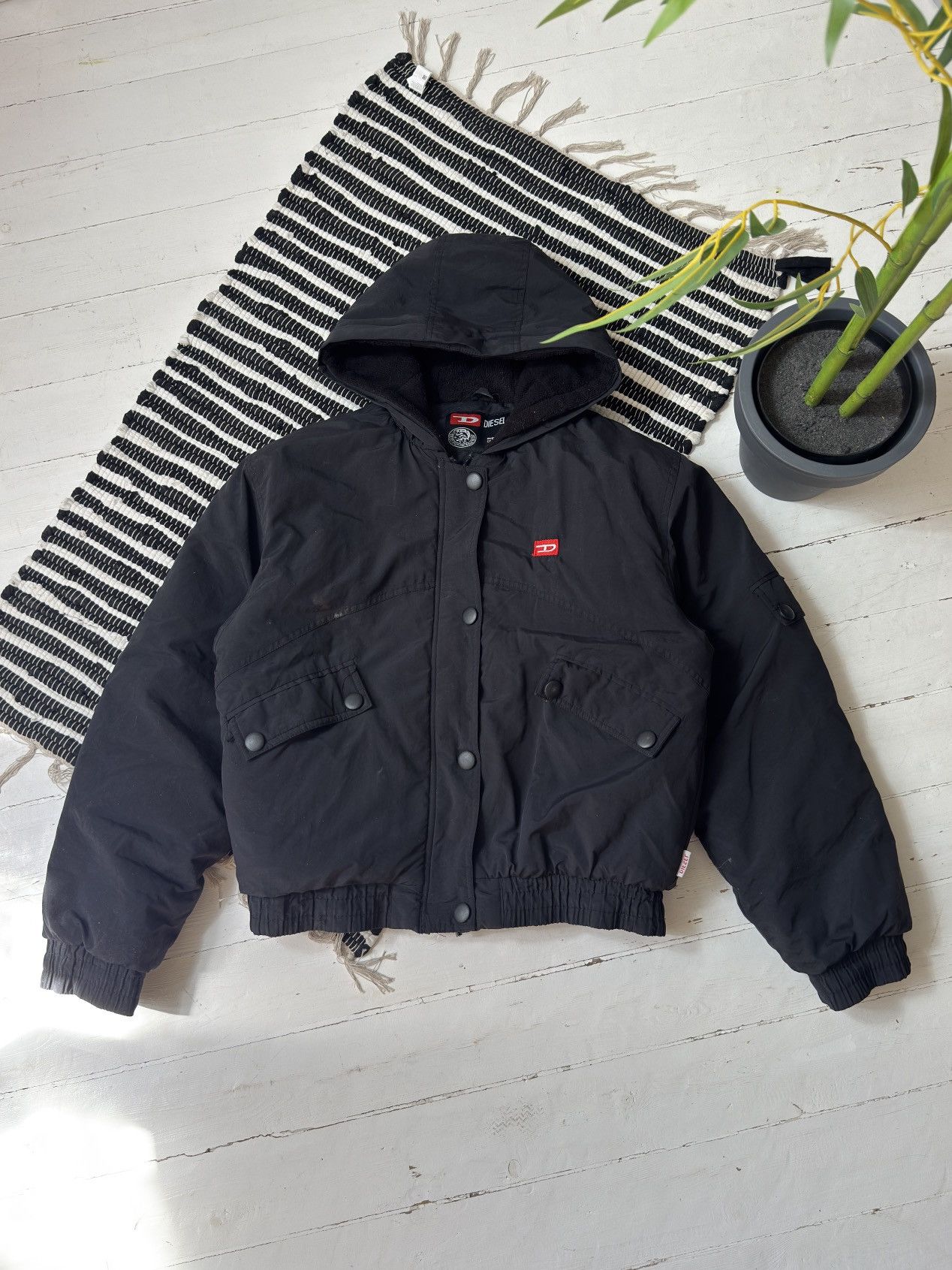 VINTAGE DIESEL BOOTLEG 2000s DOWN PUFFER BOMBER