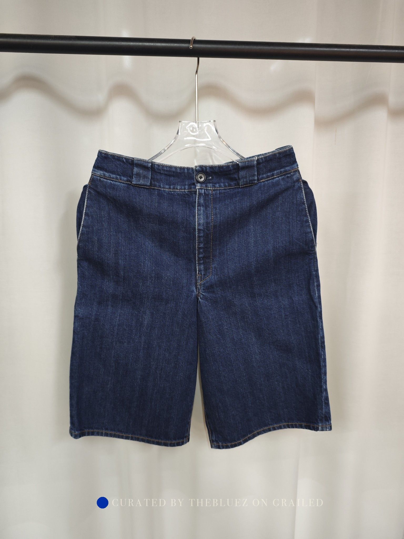 Prada Blue Denim Shorts Size 40 Size US 40 / EU 56 - 1 Thumbnail