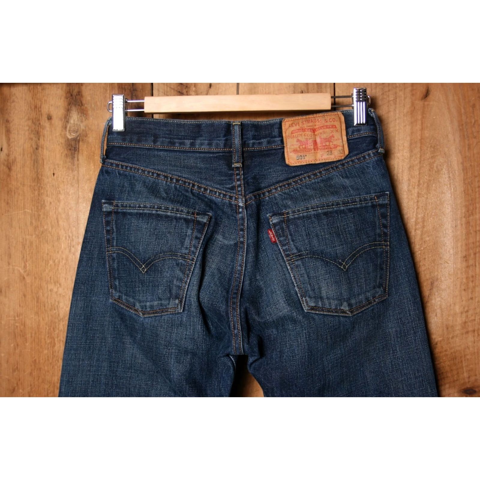 Levi's LEVI'S 501 Straight Jeans 26x31 Denim Blue Cotton Men Jeans Regular 28x32 Tag 501 Model Vintage? Size US 26 / EU 42 - 4 Thumbnail