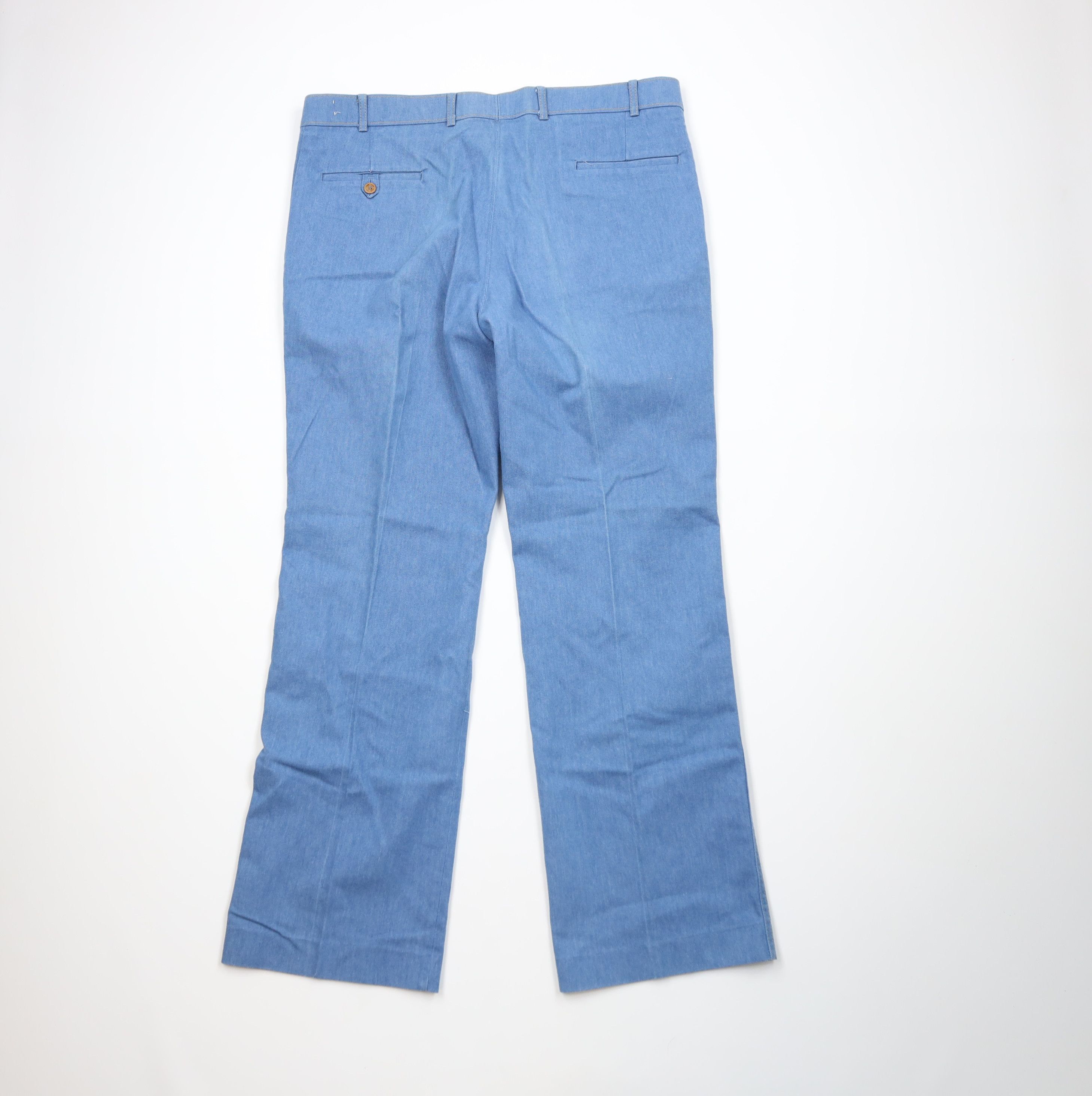 Vintage Vintage 70s Streetwear Wide Leg Bell Bottoms Jeans Blue USA Size US 38 / EU 54 - 8 Thumbnail