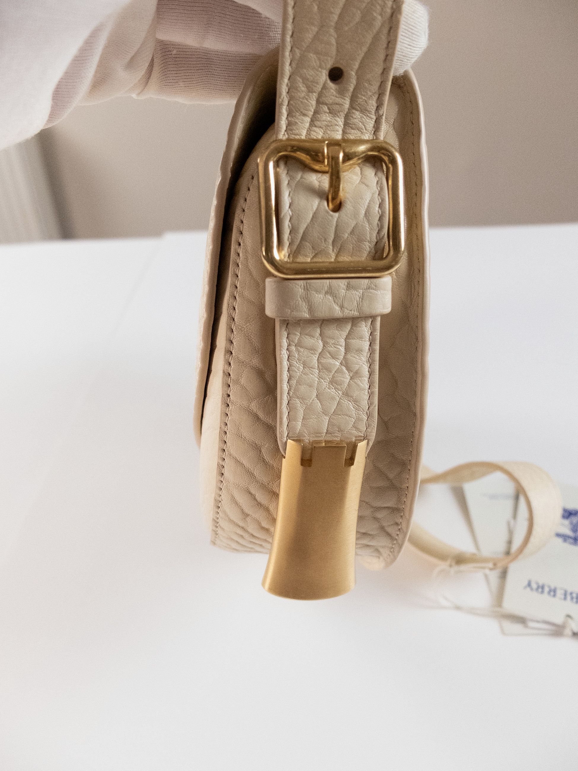 Burberry BURBERRY Chess small ecru leather crossbody bag Daniel Lee Size ONE SIZE - 13 Thumbnail