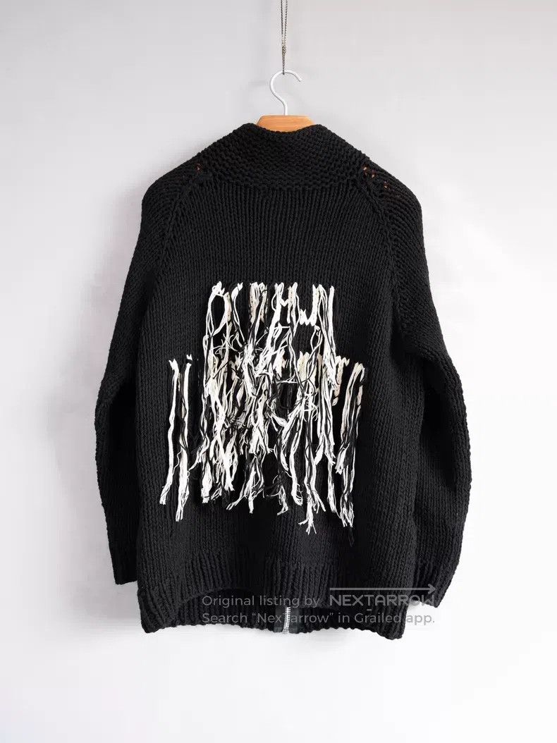 Yohji Yamamoto Yohji Yamamoto Hand-knitted fringed sweater| Size US L / EU 52-54 / 3 - 1 Thumbnail