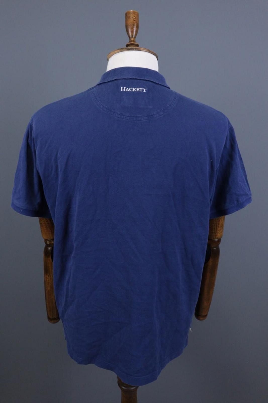Designer Hackett London Tailored Fit Blue Polo Shirt Size 2XL Size US XXL / EU 58 / 5 - 10 Thumbnail
