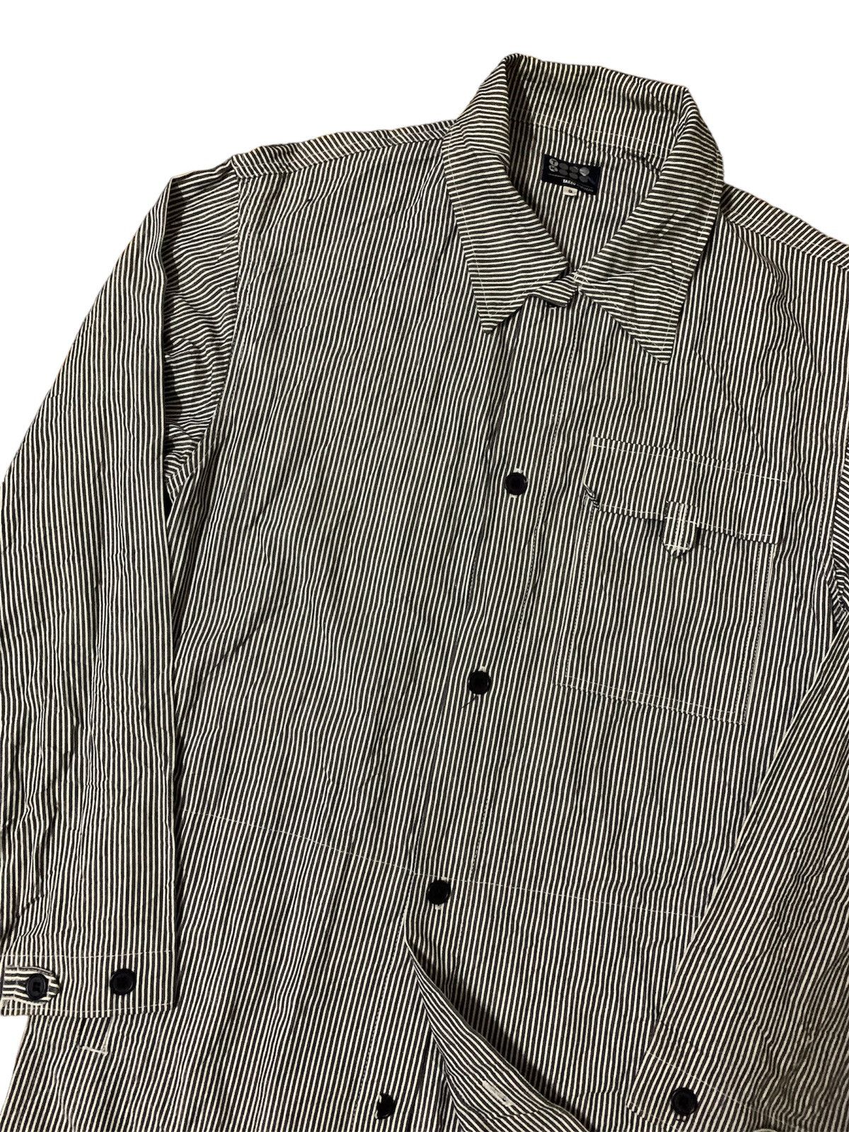 Takeo Kikuchi Vtg Japanese Takeo Kikuchi Hickory Stripe Button Shirt Size US M / EU 48-50 / 2 - 3 Thumbnail