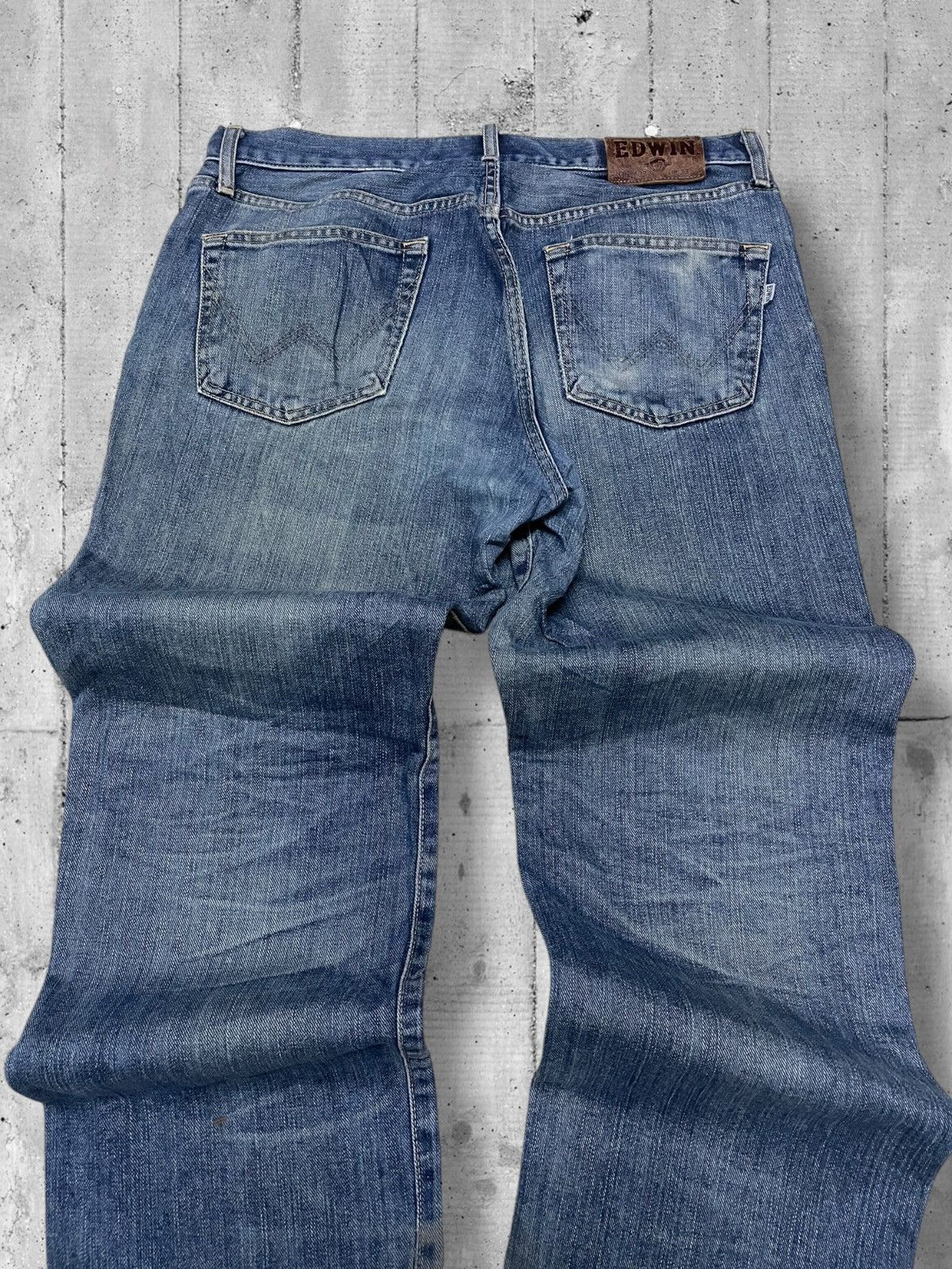 Designer × Edwin × Vintage Vintage 1990s Japan Designer Edwin Distressed Mudwash Denim Size US 32 / EU 48 - 11 Thumbnail