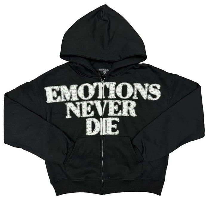 Other Mixed Emotions 'END' Black Rhinestone Hoodie Size US XL / EU 56 / 4 - 1 Preview