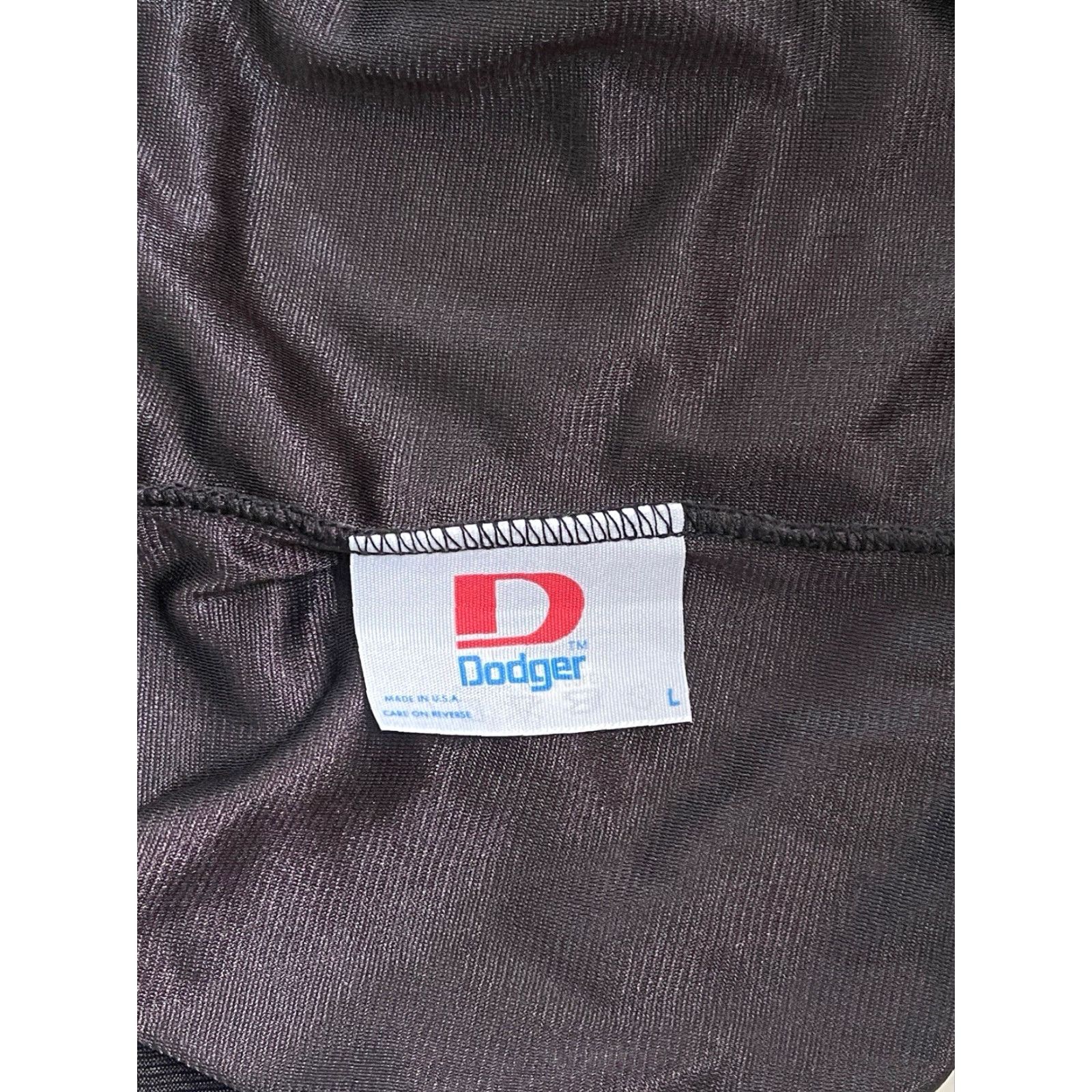 Vintage VINTAGE Dodger Jersey Tank Shirt Mens L 90s USA Made Black Nylon Athletic Basketball NOS NWT Size US L / EU 52-54 / 3 - 4 Thumbnail