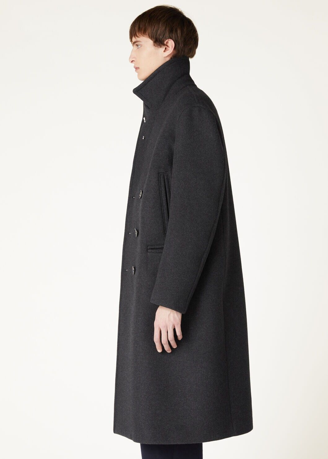 Loro Piana o1w1db10725 FAO3183 Leonardo Coat in Black Size US XL / EU 56 / 4 - 3 Thumbnail
