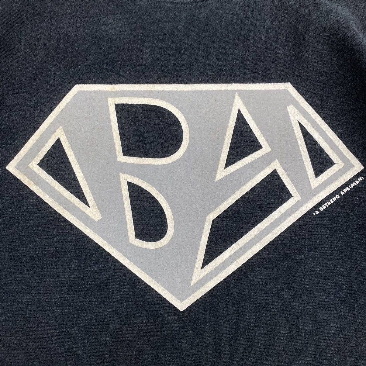 Bape 1990s Vintage A Bathing Ape Bape Superman BA Logo Sweatshirt Size US L / EU 52-54 / 3 - 4 Thumbnail