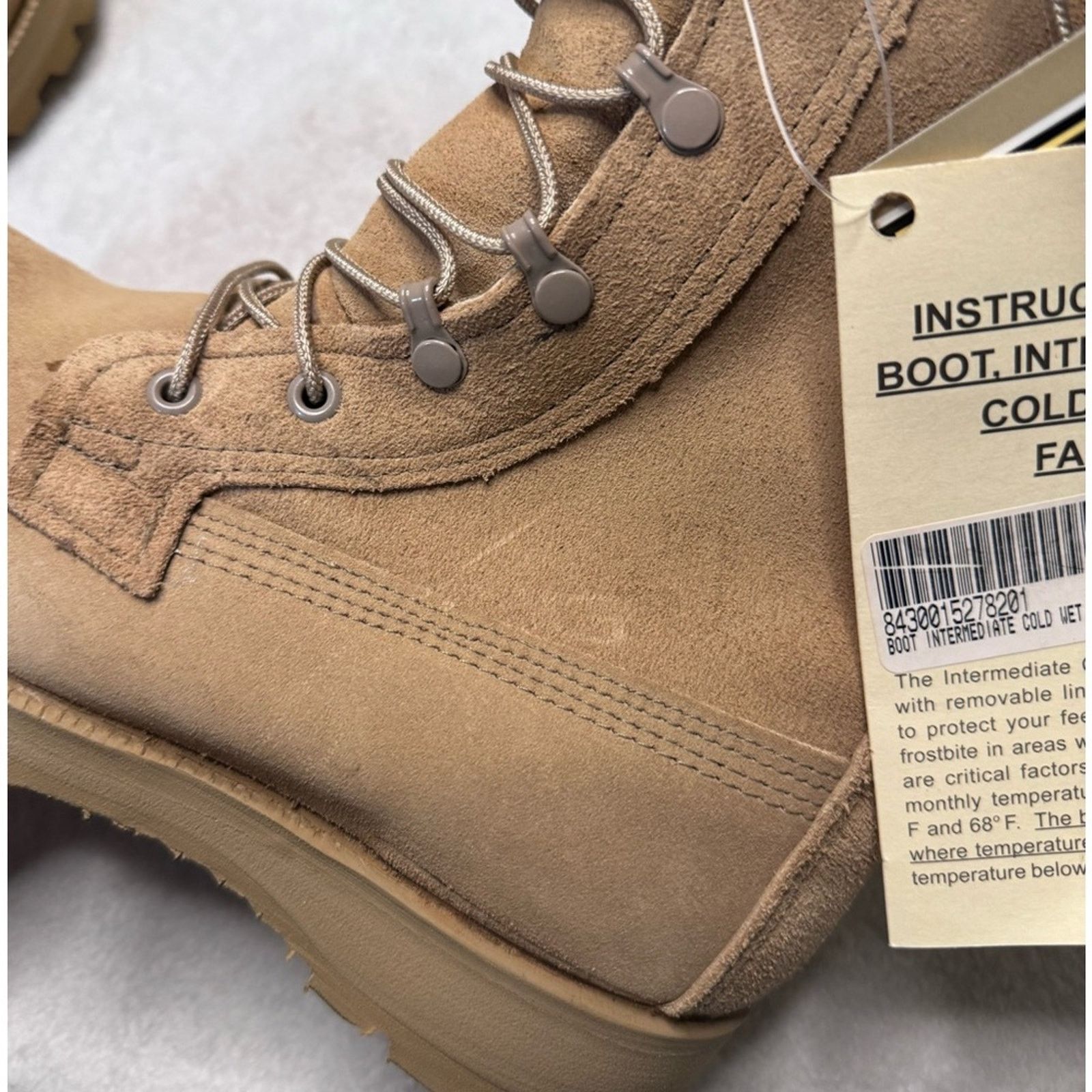 Goretex Belleville Sand Tan Cold Weather Combat Boots 08-D-1043 5 W Size US 5 / IT 35 - 13 Thumbnail