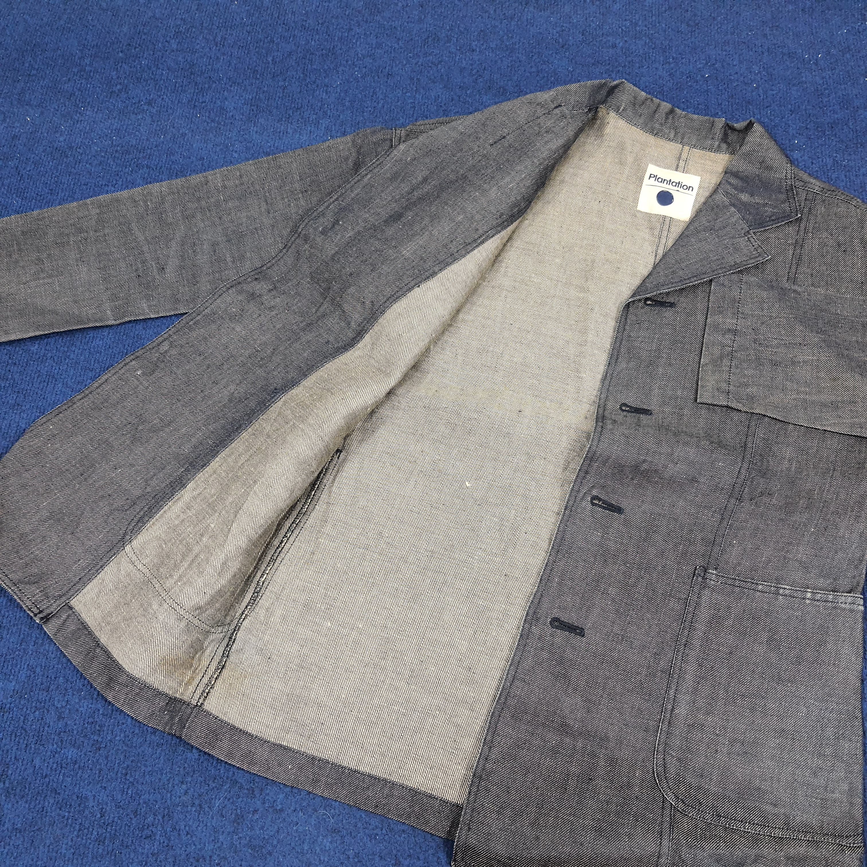 Issey Miyake × Japanese Brand × Vintage Vintage Plantation by Issey Miyake Japan Design Denim Blazer Size US S / EU 44-46 / 1 - 5 Thumbnail