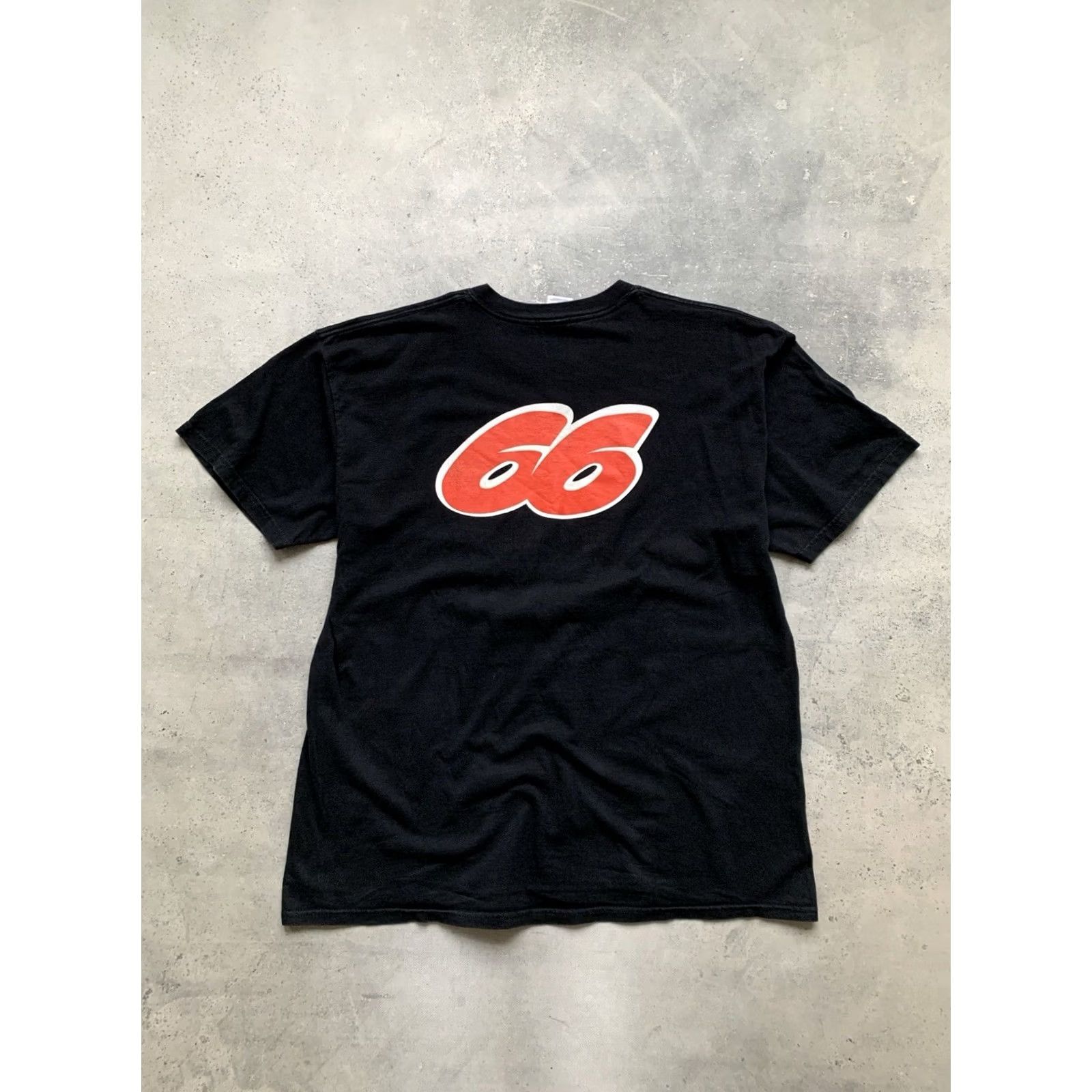Vintage VINTAGE Kawasaki NINJA 66 RACING TEE T SHIRT Mens XL Black Graphic Print Crew Neck Short Sleeve Cotton Shirt Size US XL / EU 56 / 4 - 2 Thumbnail