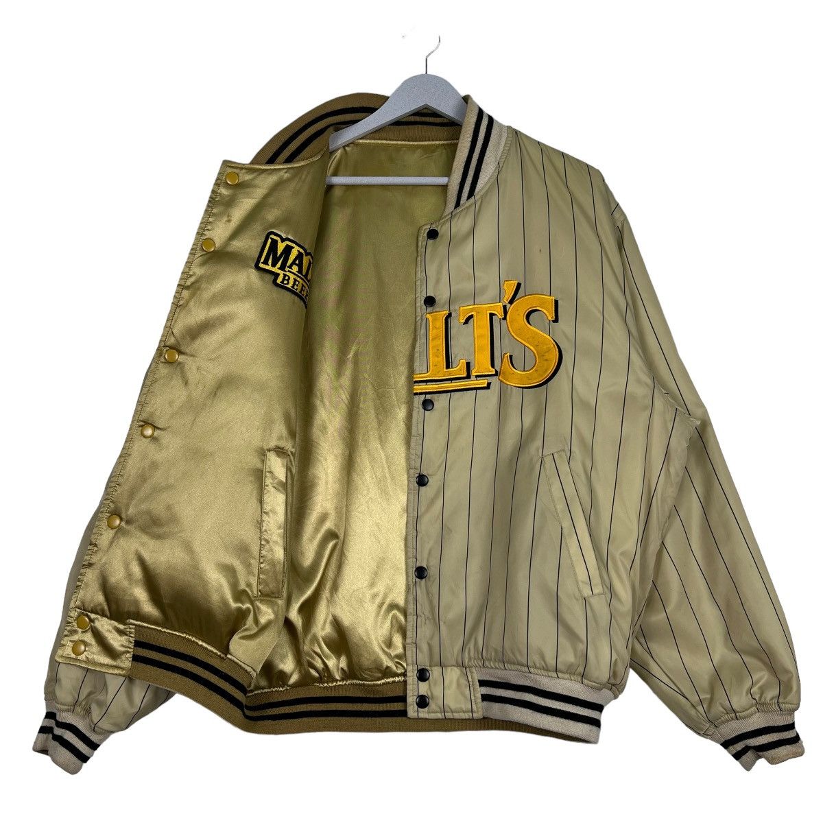 Japanese Brand 🔥 VINTAGE MALTS REVERSIBLE BASEBALL BOMBER JACKET Size US L / EU 52-54 / 3 - 11 Thumbnail