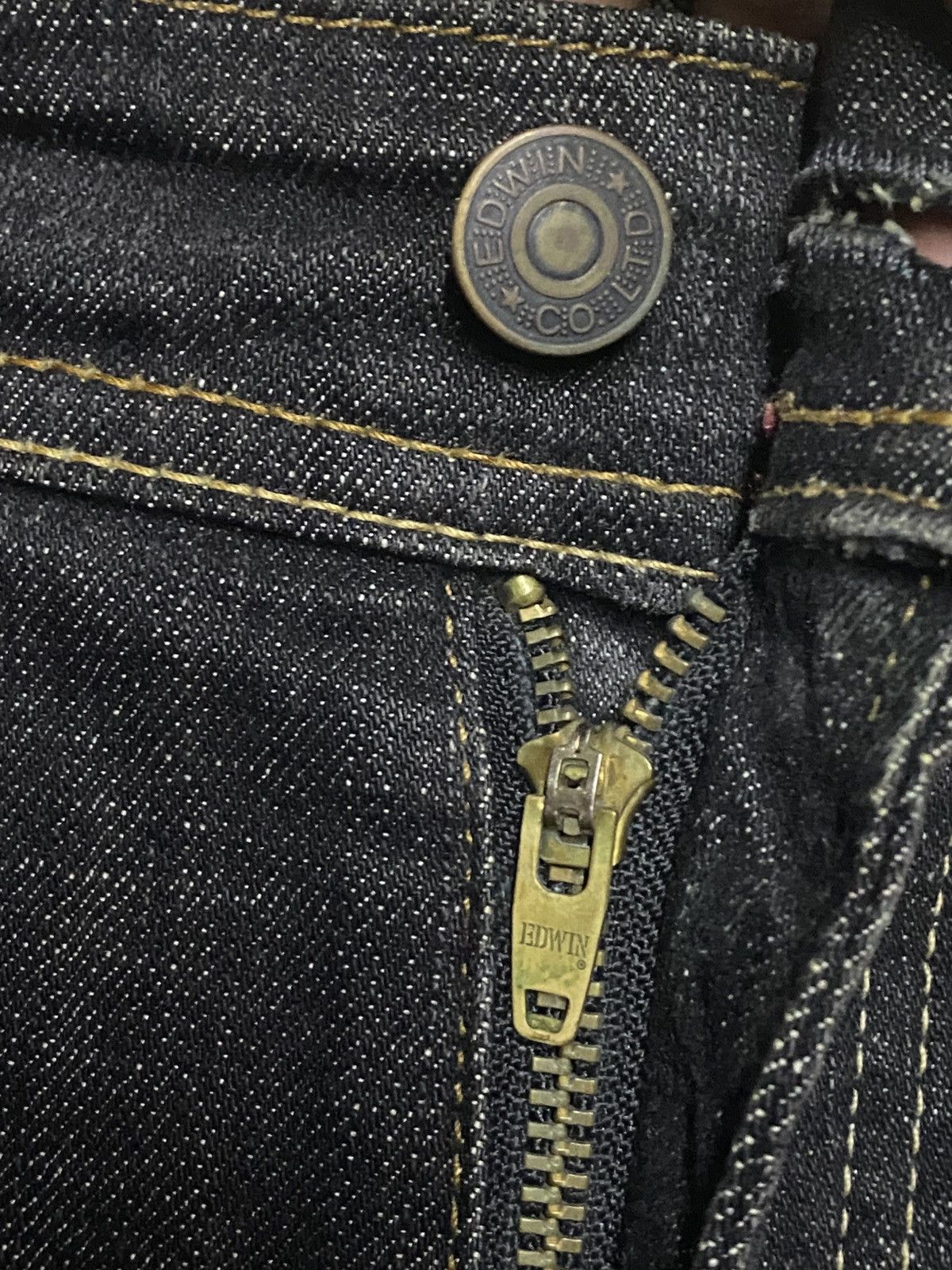 Edwin Vintage Edwin 404 International Basic Black Denim Baggy Jean Size US 39 - 8 Thumbnail