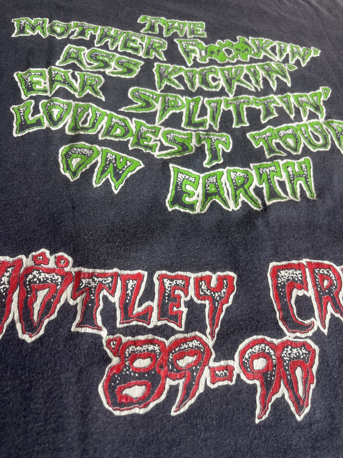 Band Tees Vtg Motley Crue Drx.FeelGood PusHead 1989’s Design Tshirt Size US L / EU 52-54 / 3 - 12 Thumbnail
