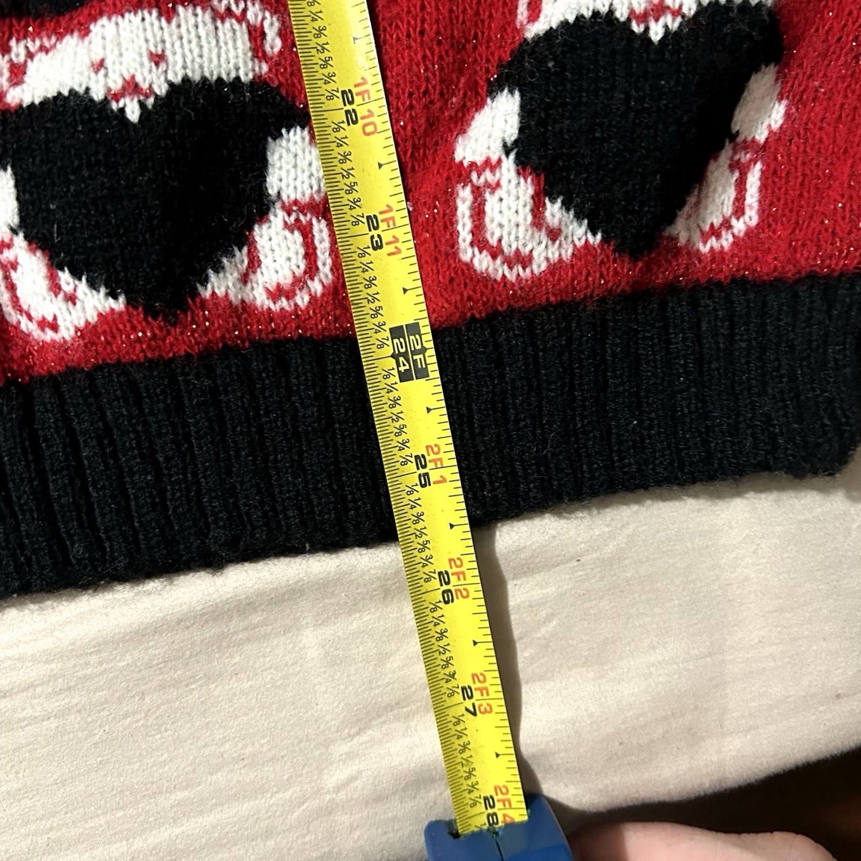 Vintage VINTAGE 90s Dalmatian Cats Teddy Bears Hearts Polka Dots Knit Sweater Medium Mens/Boys? Size M / US 6-8 / IT 42-44 - 6 Thumbnail