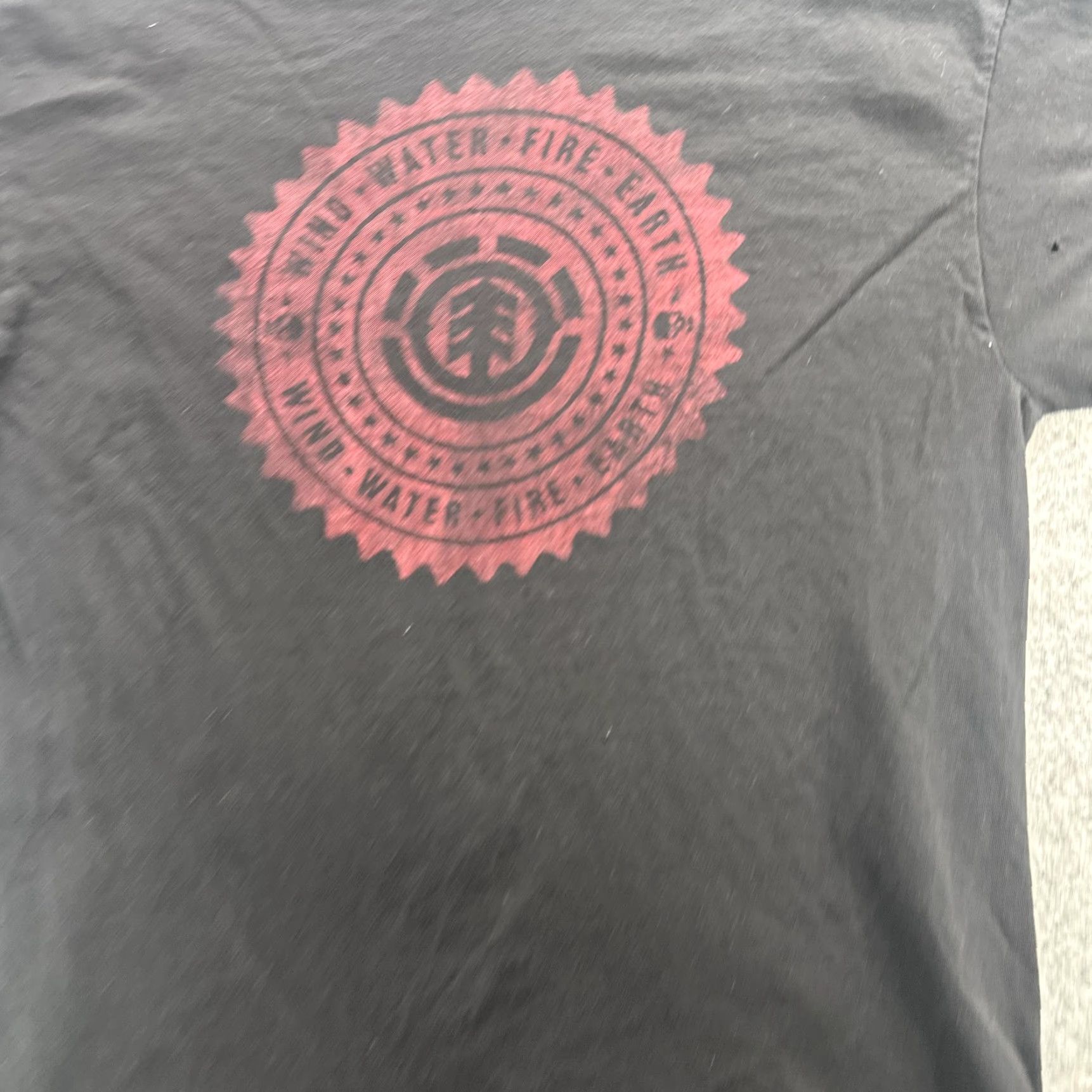 Element Element Shirt Mens Large Black Graphic Wind Water Fire Earth Skate Tee Size US L / EU 52-54 / 3 - 5 Thumbnail