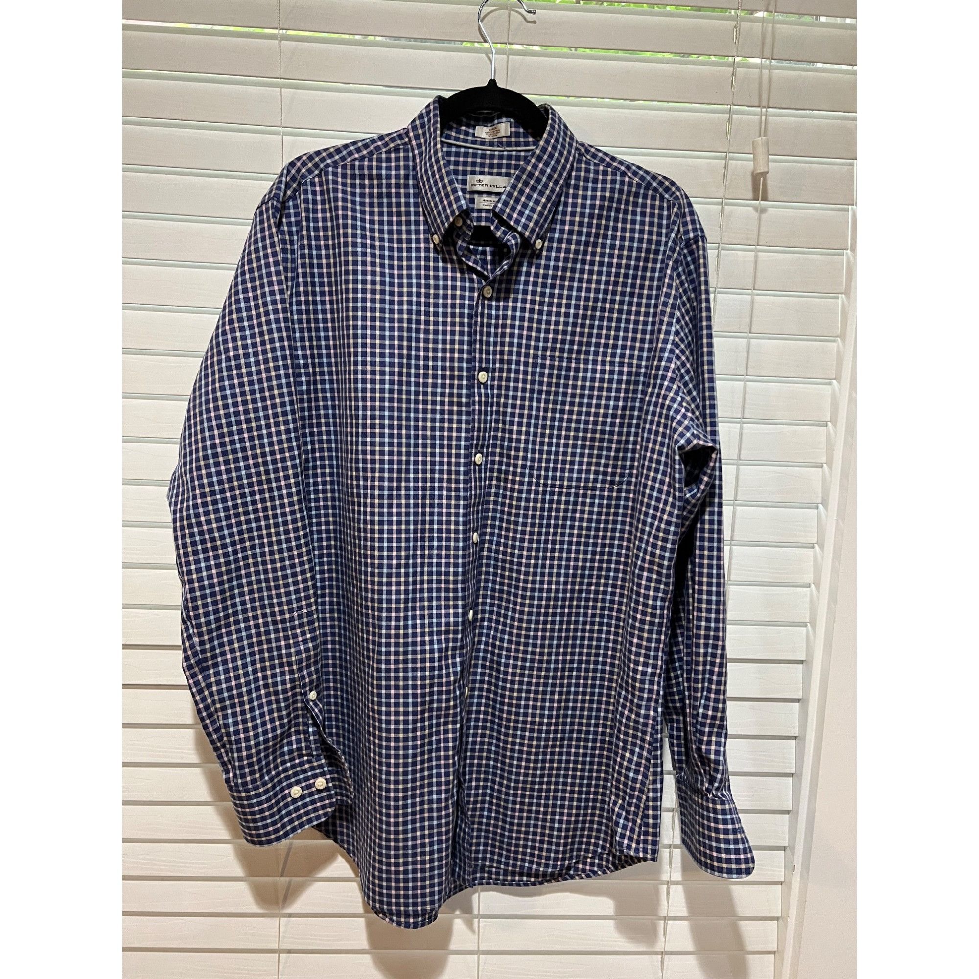 Peter Millar Peter Millar 100% Cotton Nanolux Long Sleeve Button Up Shirt Size US L / EU 52-54 / 3 - 1 Thumbnail