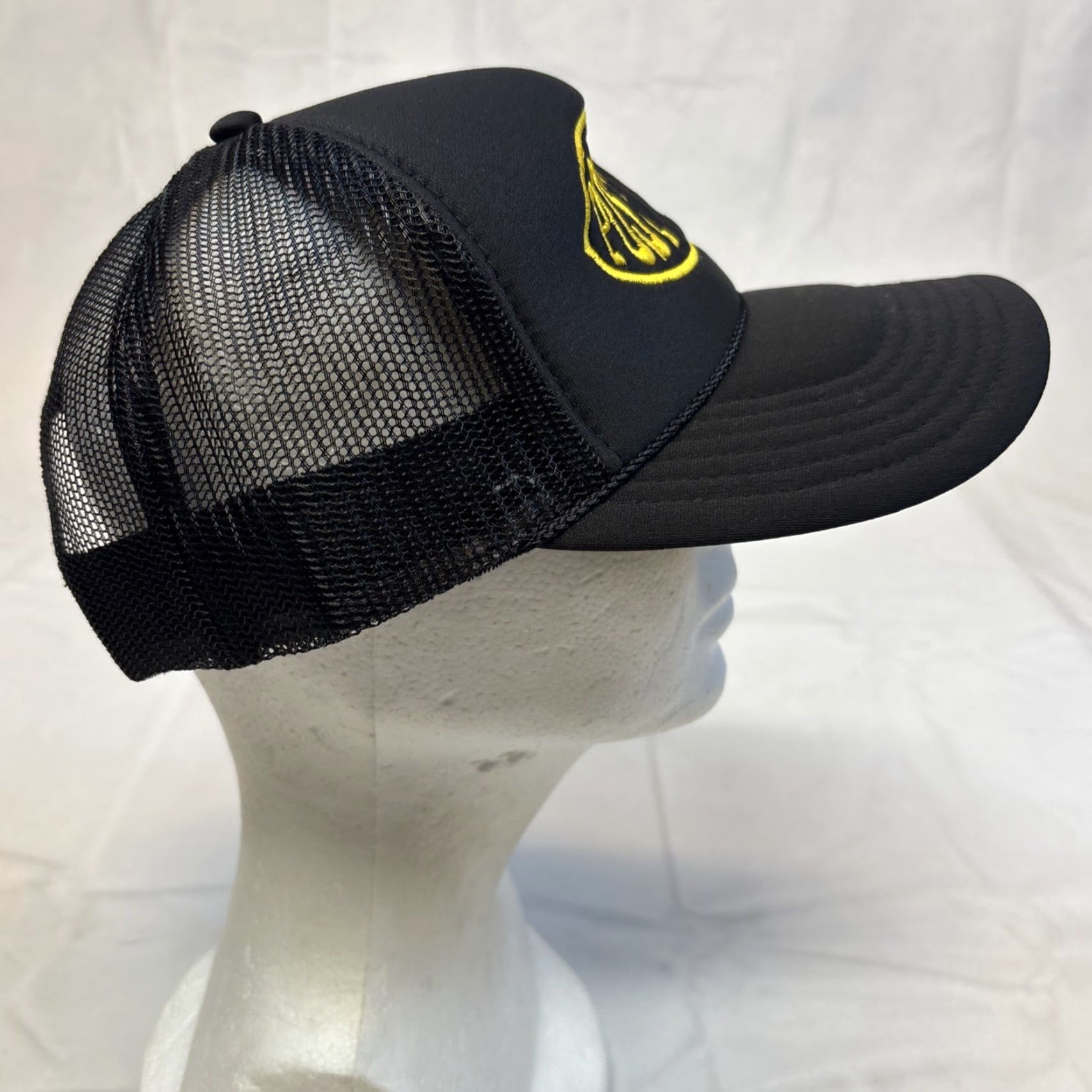 Vintage VINTAGE Post Malone’s Tour Posts Co. Trucker Hat Yellow Embroidered Adjustable NWOT Size ONE SIZE - 6 Thumbnail