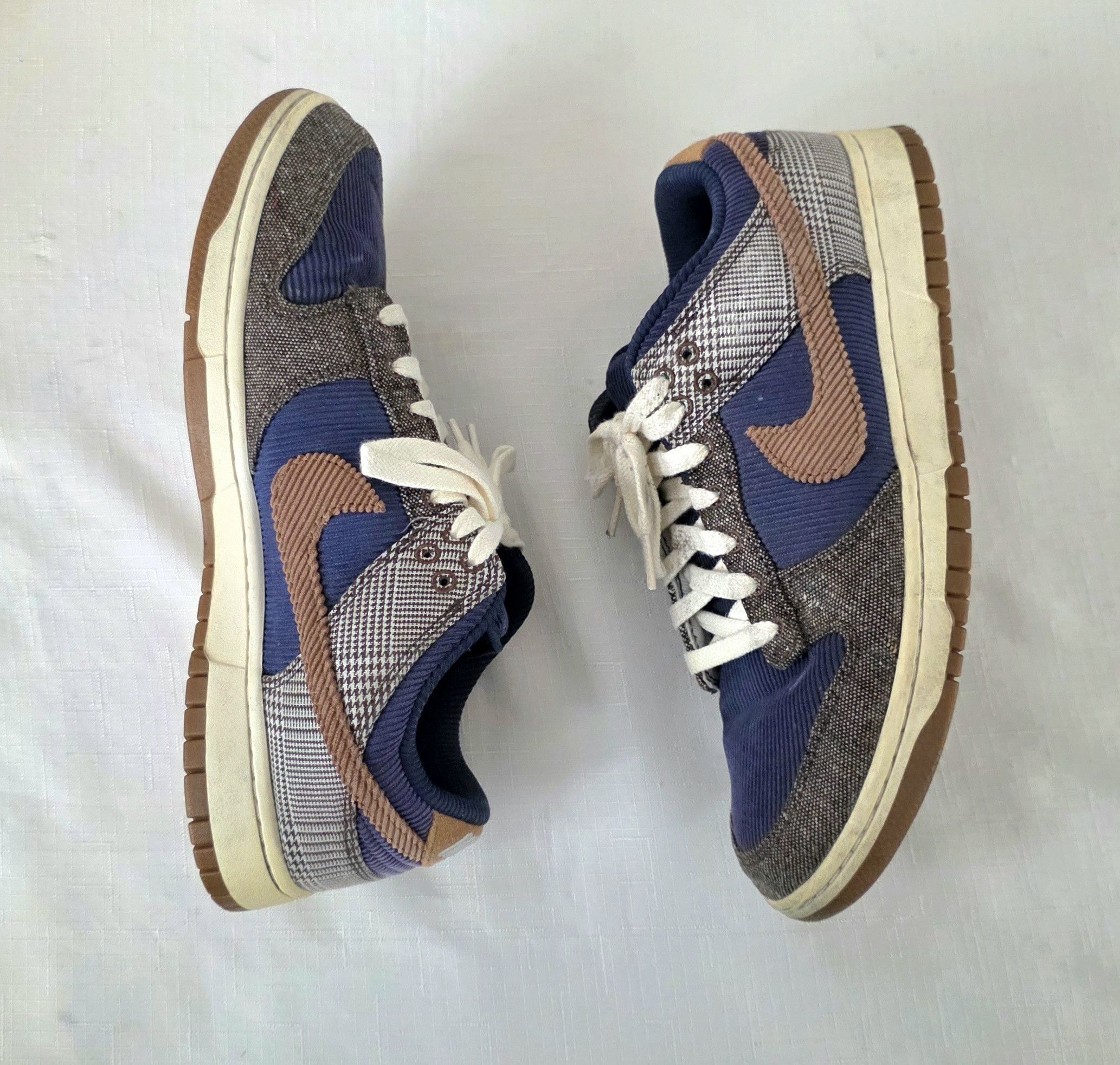 Nike Nike Dunk Low PRM Tweed Midnight Corduroy FQ8746-410 Men 9.5 Size US 9.5 / EU 42-43 - 4 Thumbnail