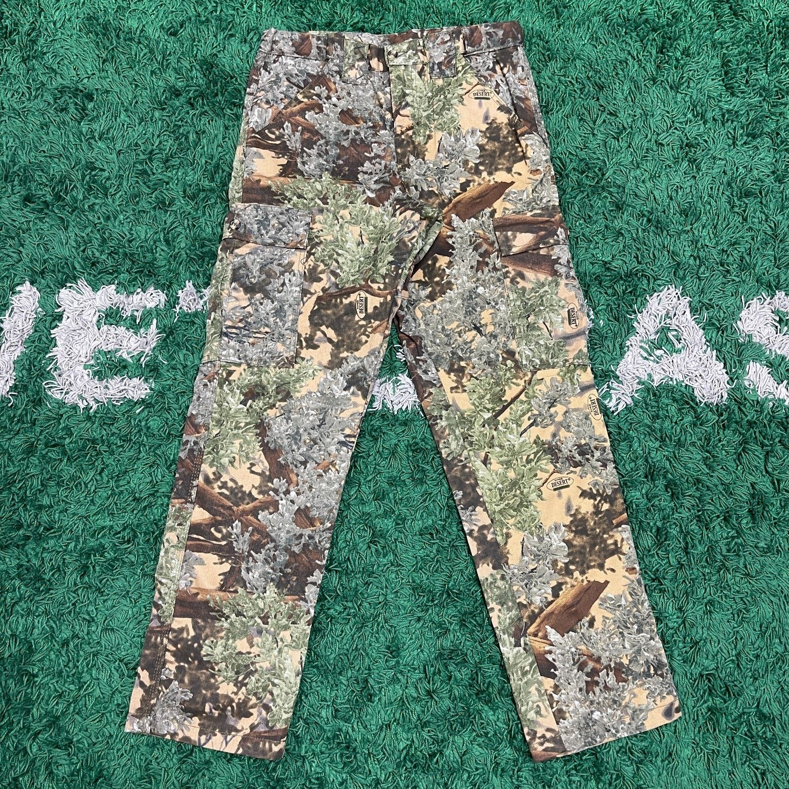 Vintage Kings Camo Hunting Cargo Pants Size Small S 30x32 B10 Size US 30 / EU 46 - 1 Thumbnail