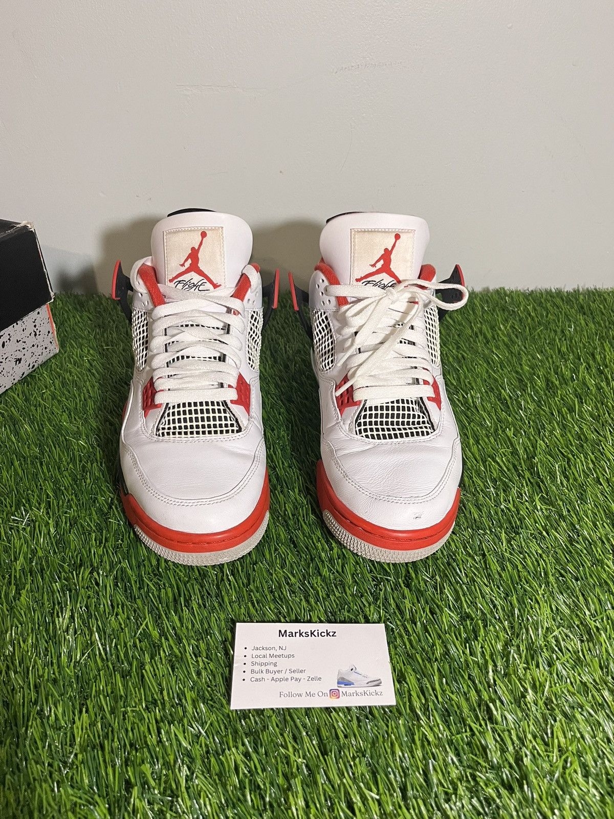 Jordan Brand air jordan 4 retro fire red size 10.5 Size US 10.5 / EU 43-44 - 2 Thumbnail