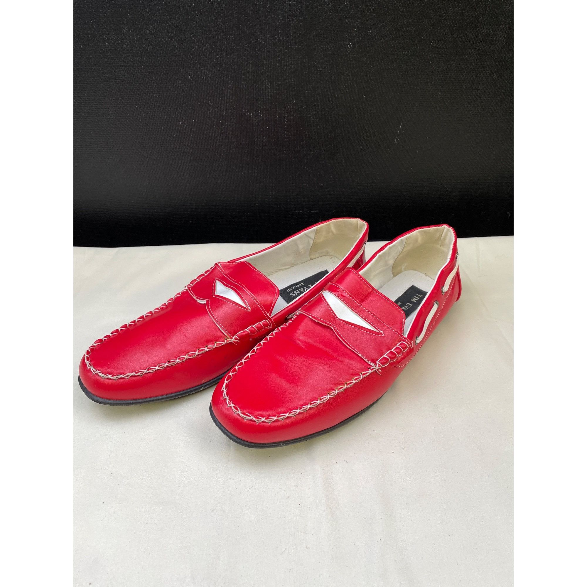 Other Tim Evans Men's Red Loafers/ Shoes/Slip on Size 13 SKU 5741 Size US 13 / EU 46 - 1 Thumbnail