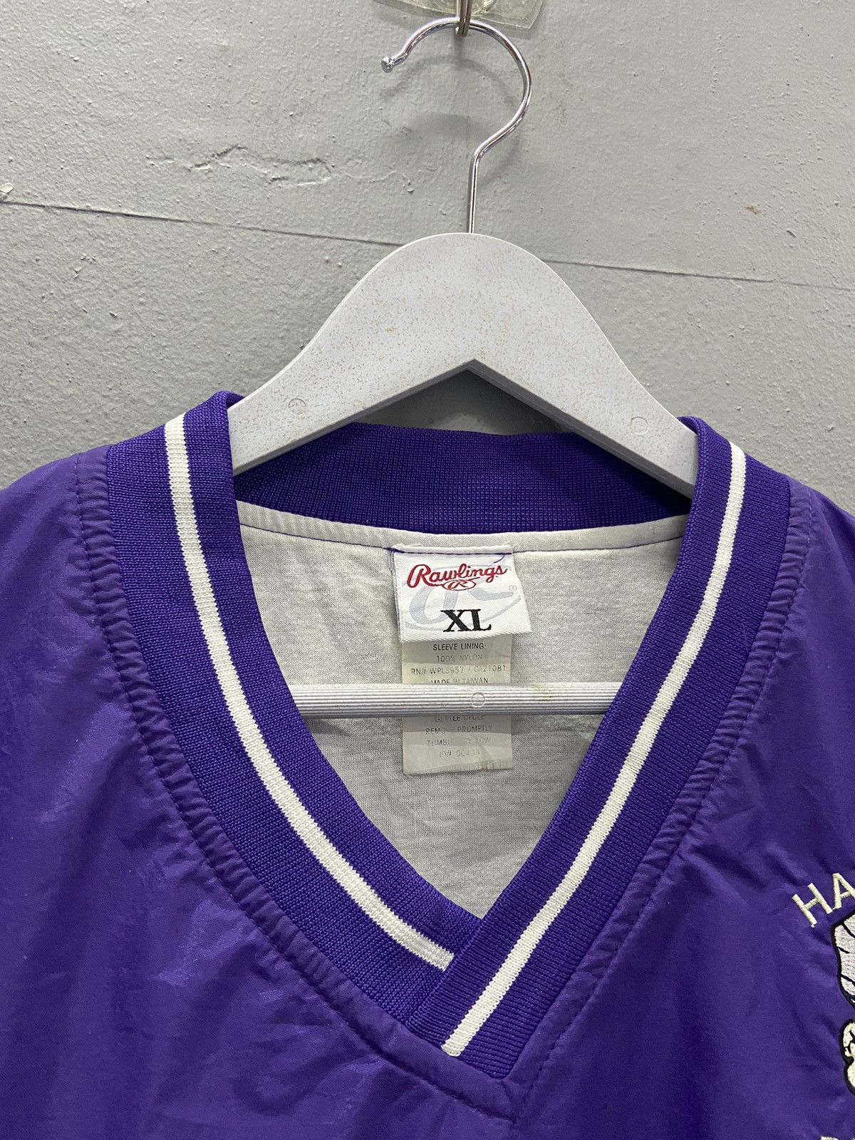 MLB RAWLINGS HALLSVILLE BASEBALL PULLOVER JACKET JERSEY Size US XL / EU 56 / 4 - 3 Thumbnail